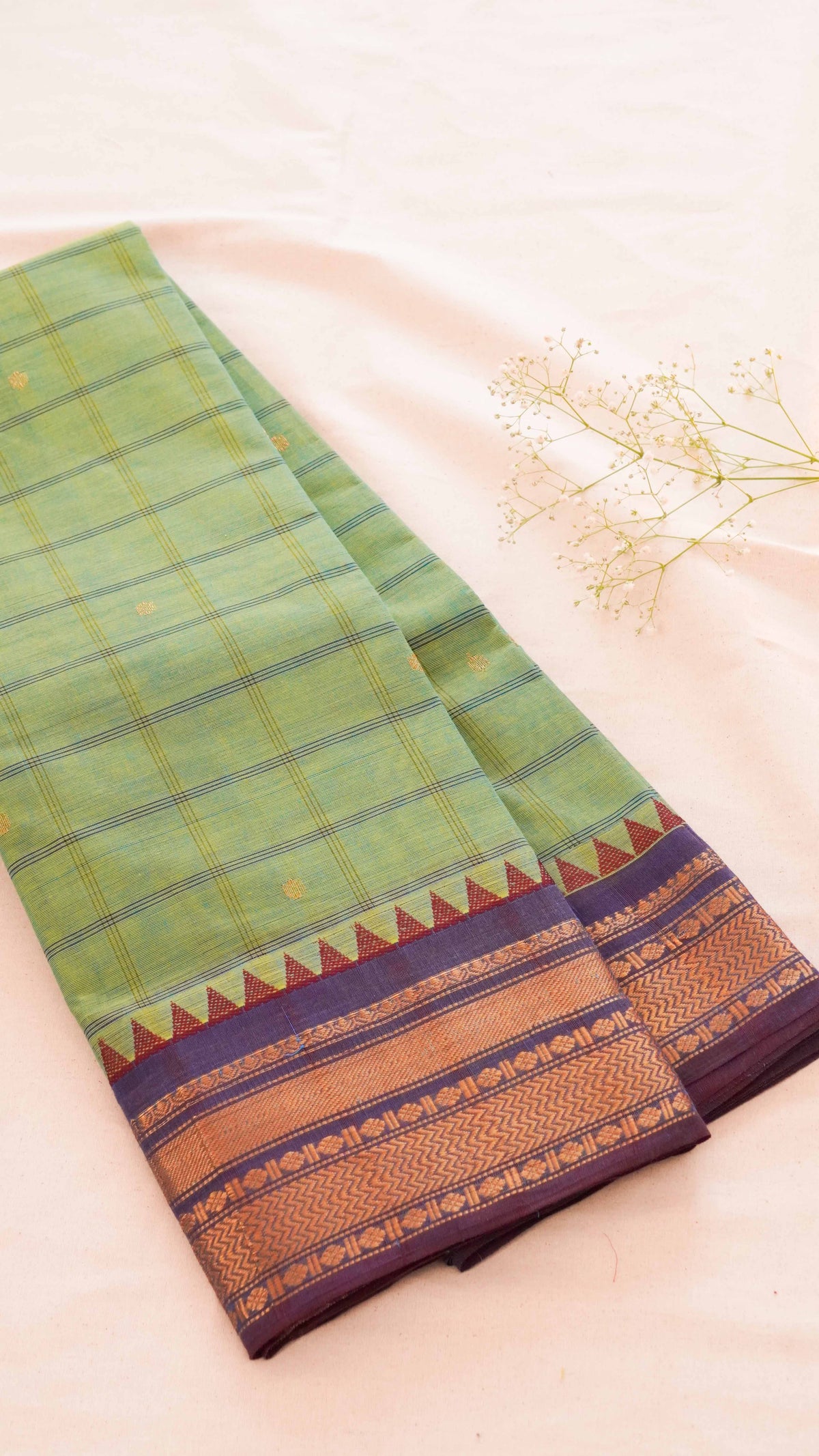 Kattam Chettinad Cotton Saree CW77