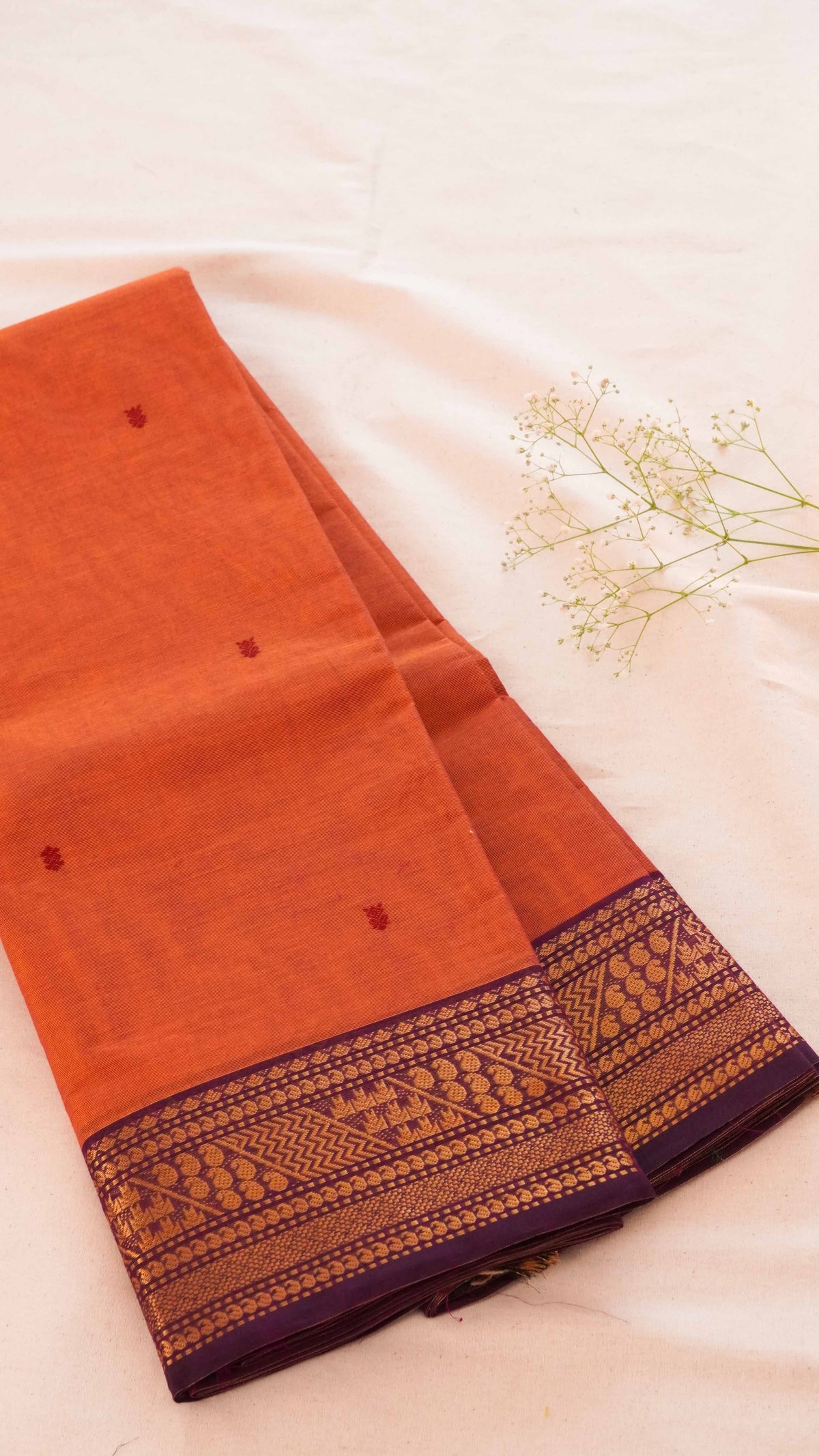 Butta Chettinad Cotton Saree CW74