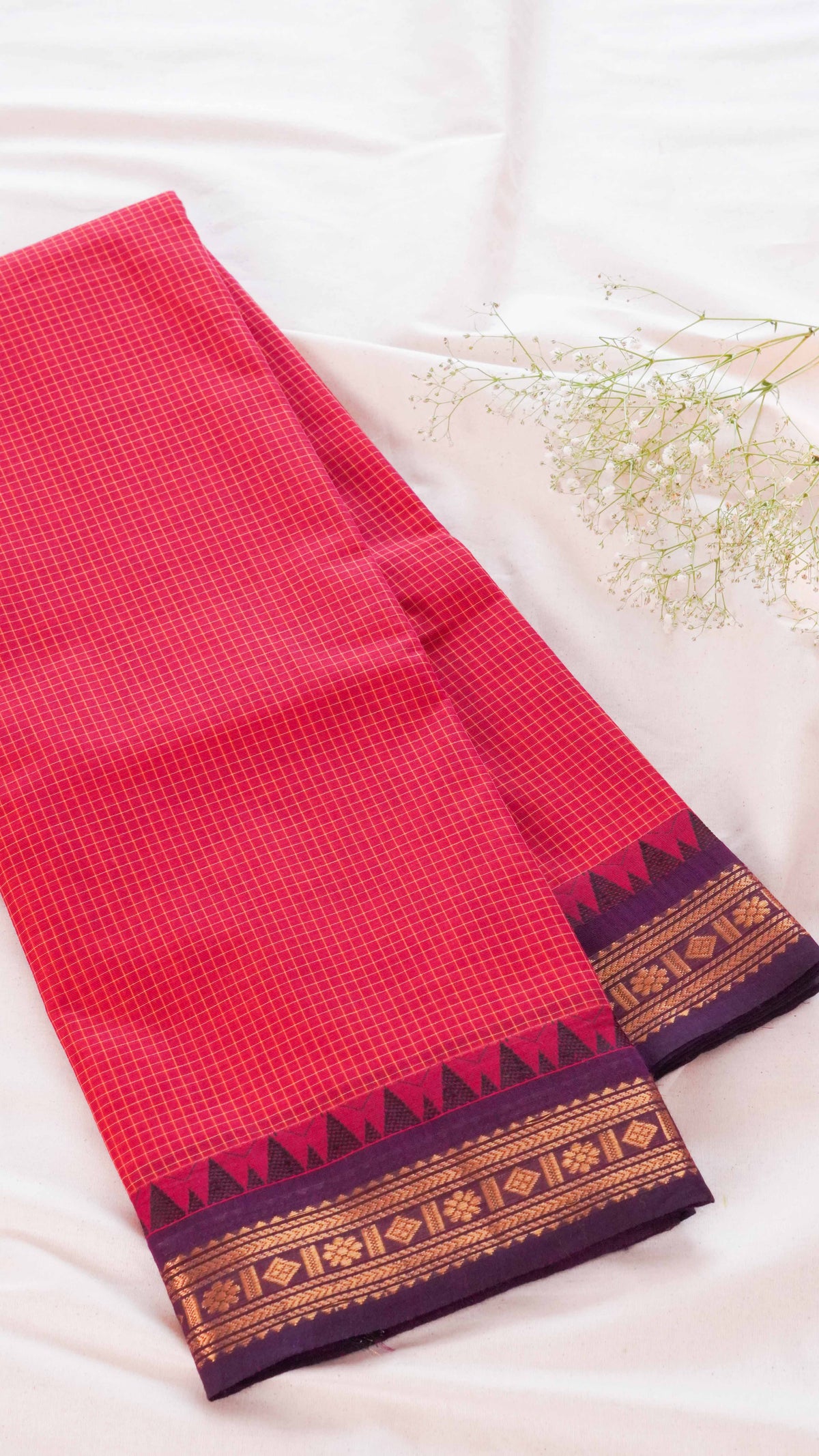 Kattam Chettinad Cotton Saree CW69