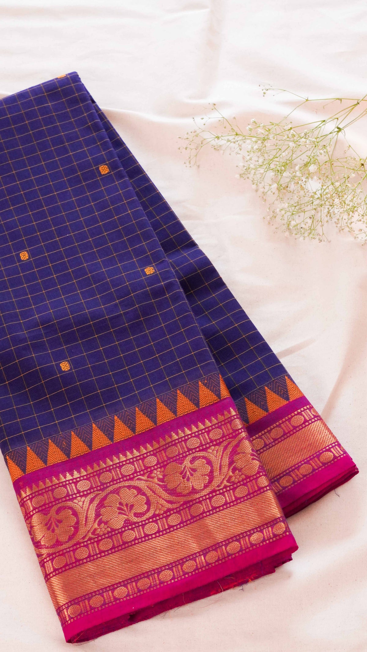 Kattam Chettinad Cotton Saree CW59