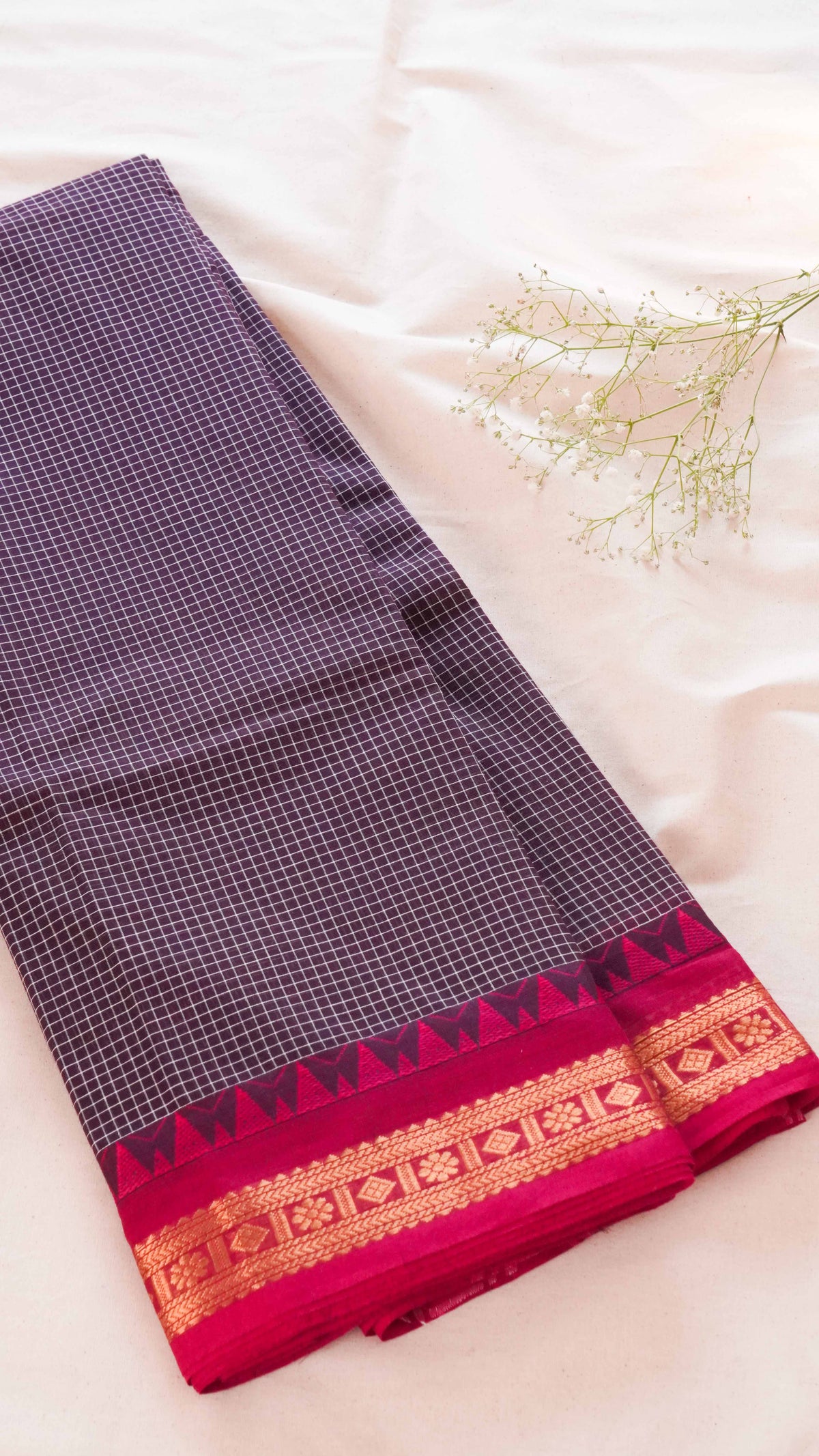 Kattam Chettinad Cotton Saree CW53