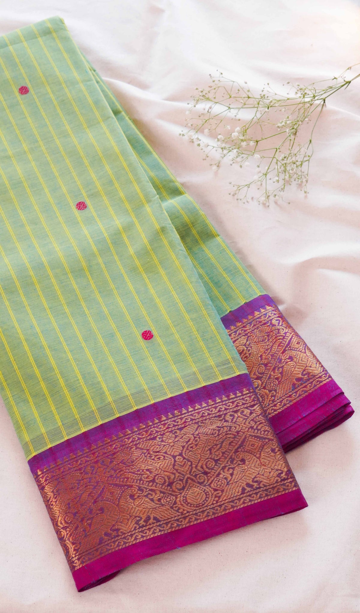 Vairaoosi Chettinad Cotton Saree CW52