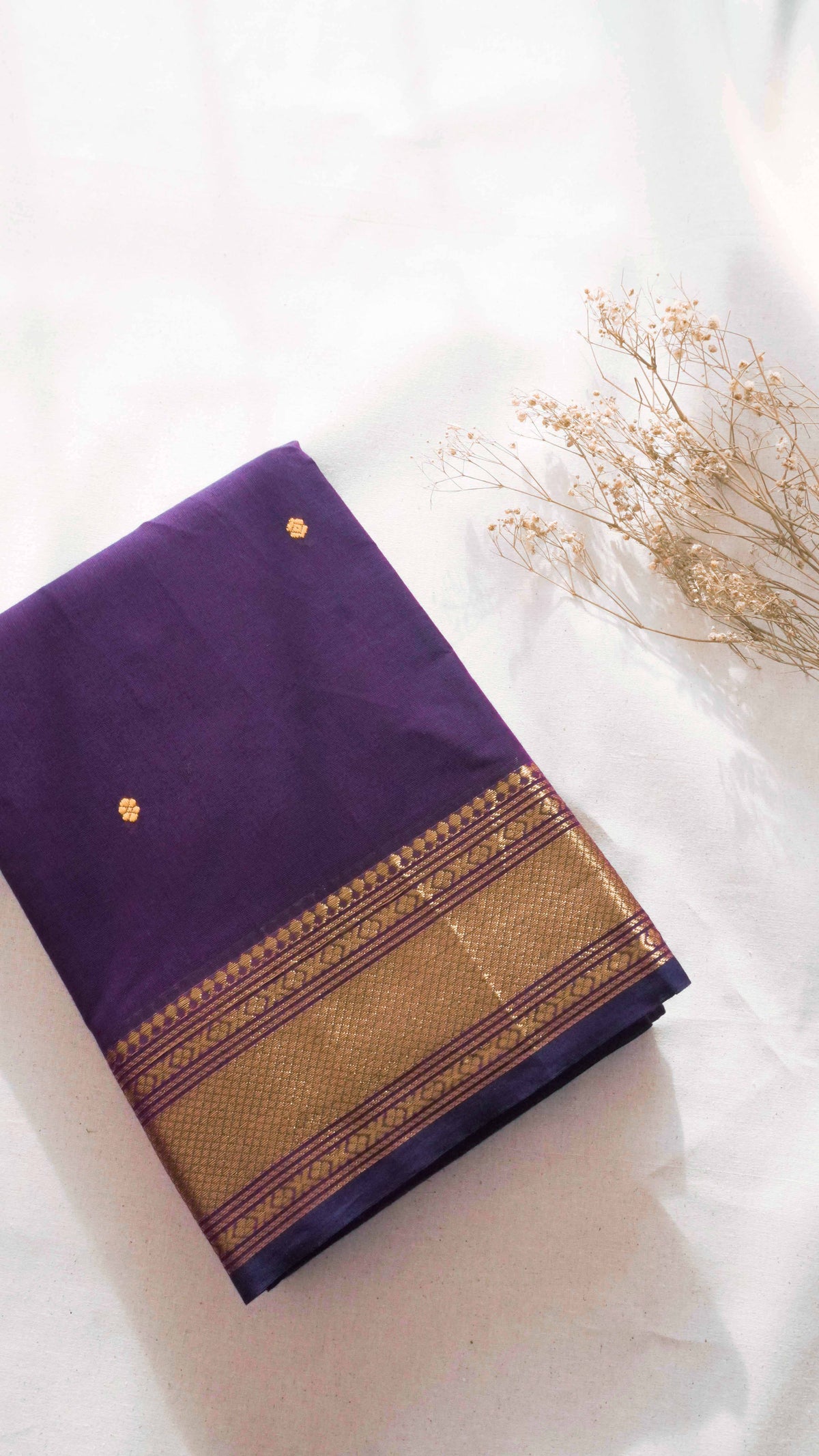 Butta Chettinad Cotton Saree CW37