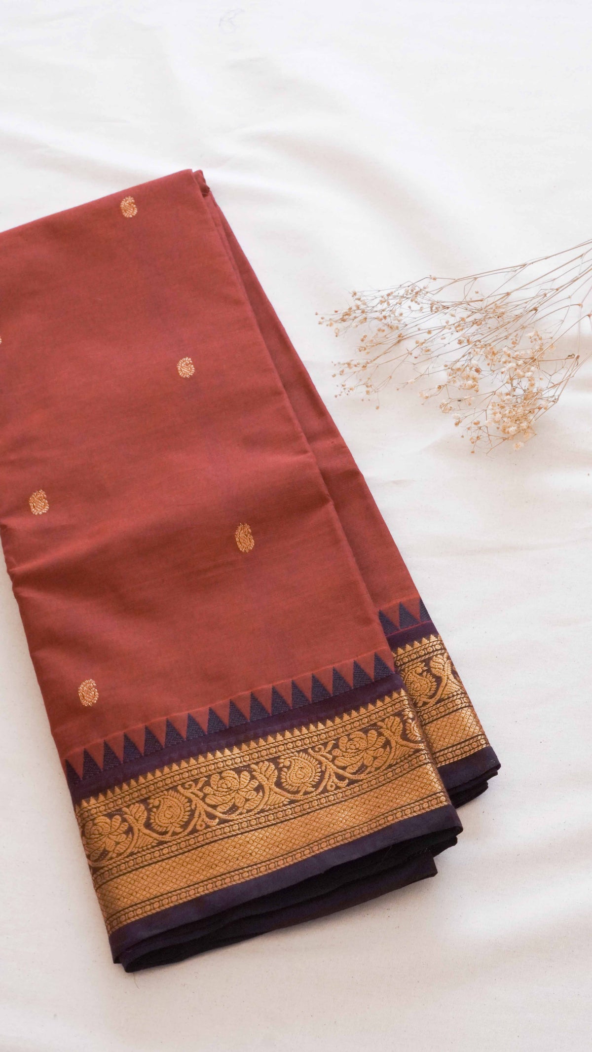 Butta Chettinad Cotton Saree CW26