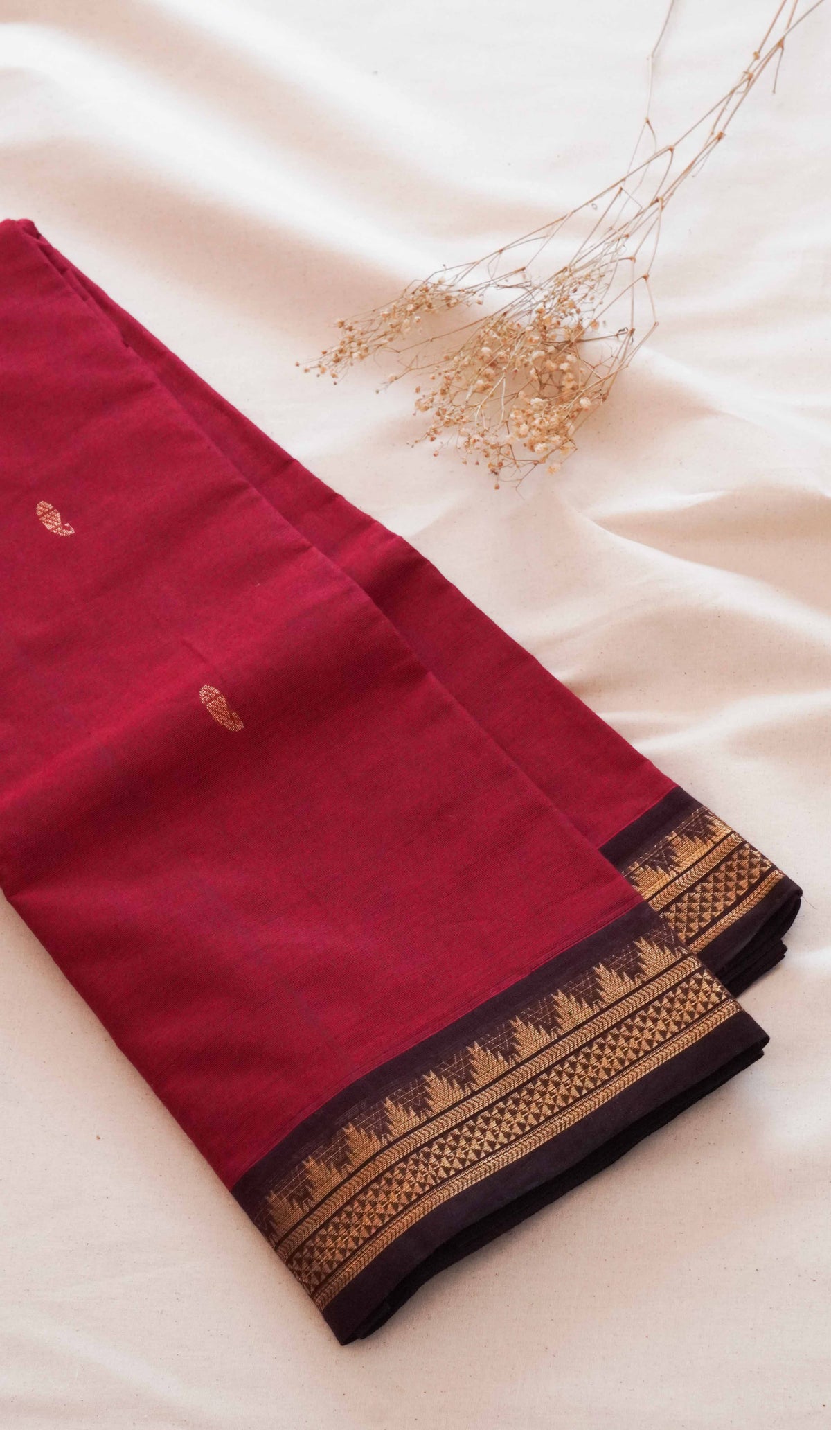 Butta Chettinad Cotton Saree CW19