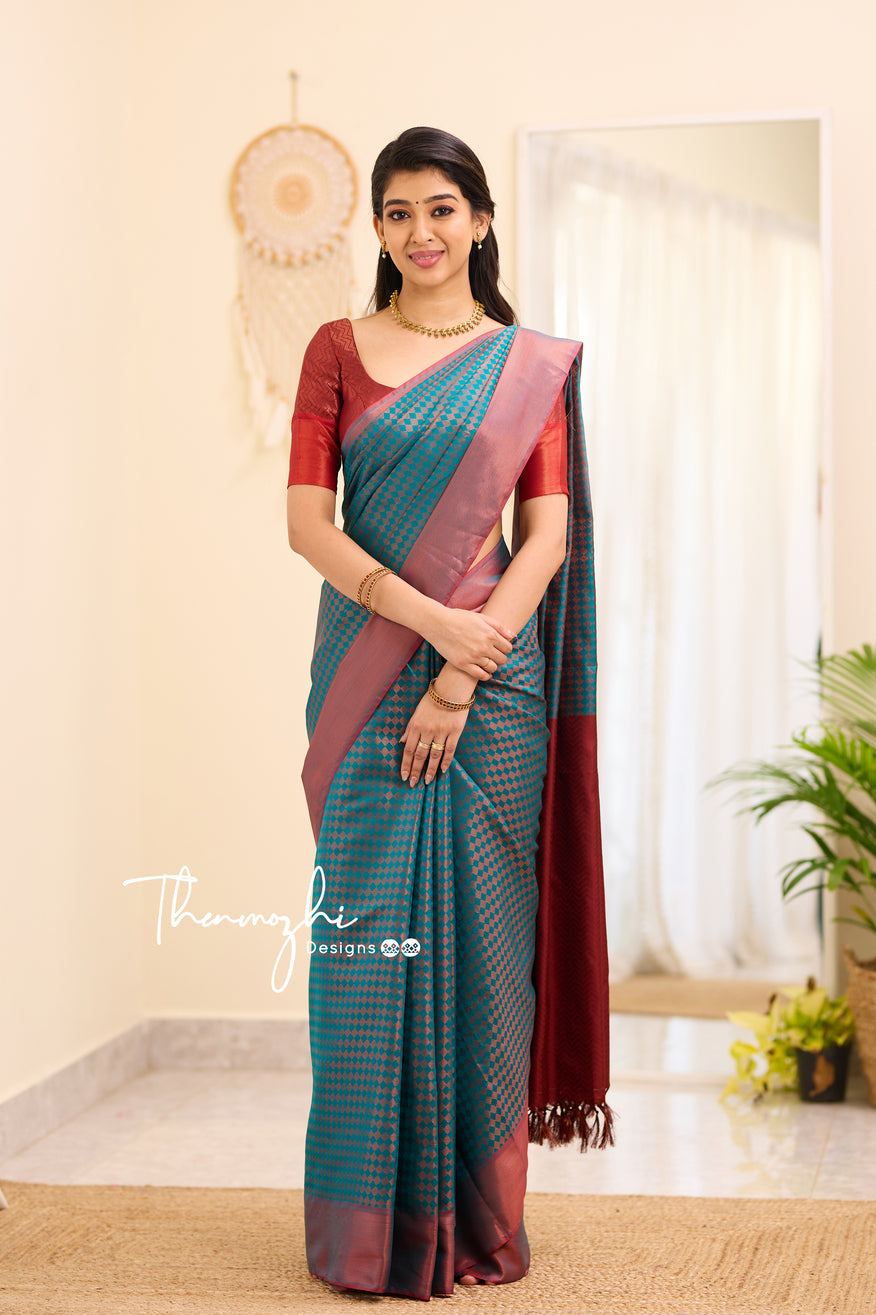 Nakshatra - Blue Art Silk Saree