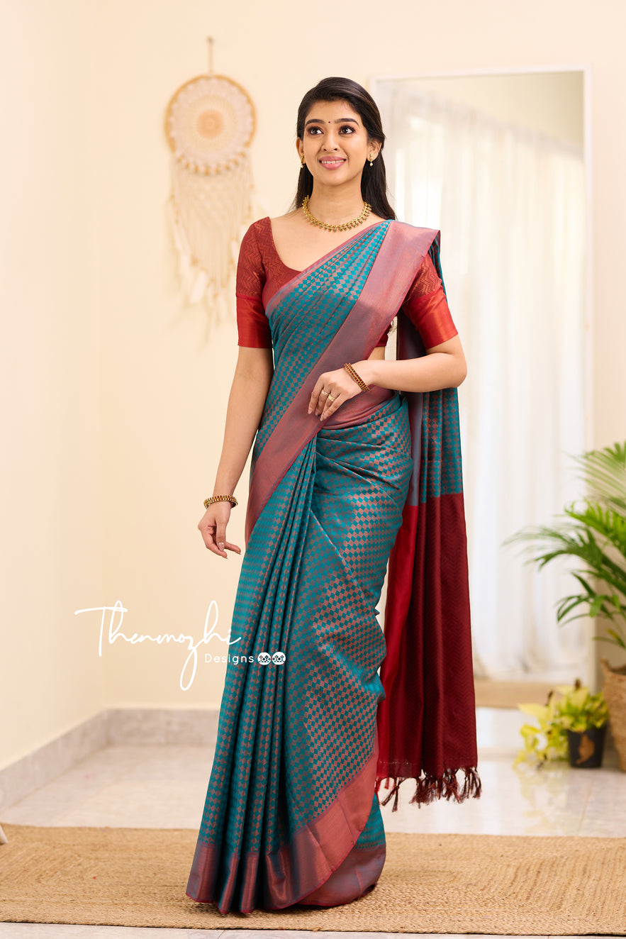 Nakshatra - Blue Art Silk Saree