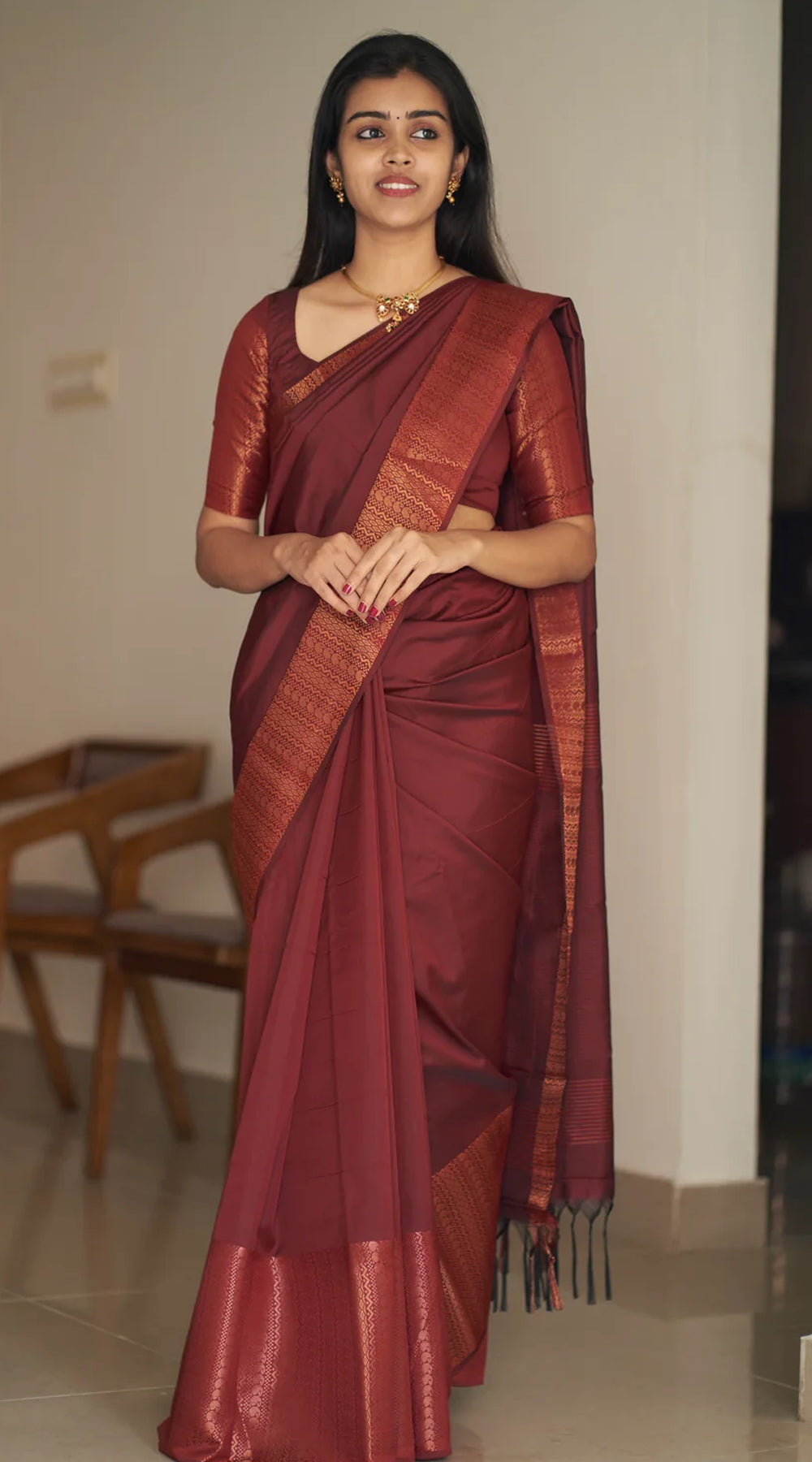 Nakshatra Maroon (Big Border)