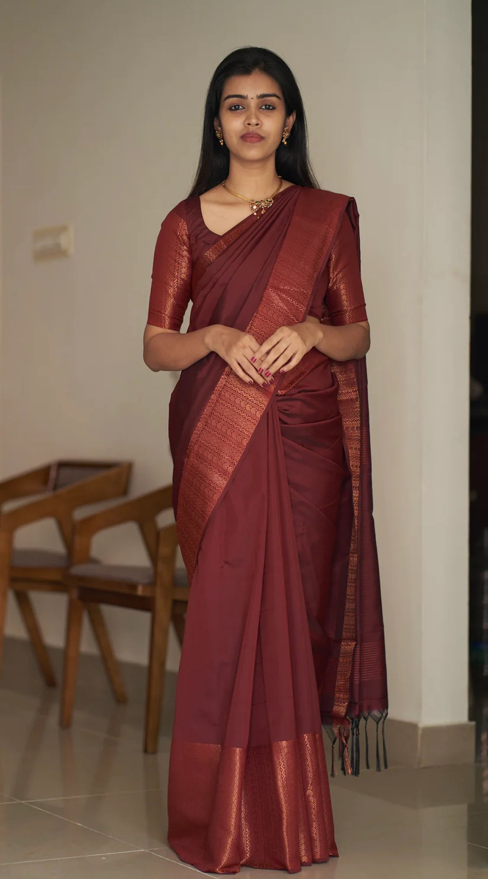 Nakshatra Maroon (Big Border)