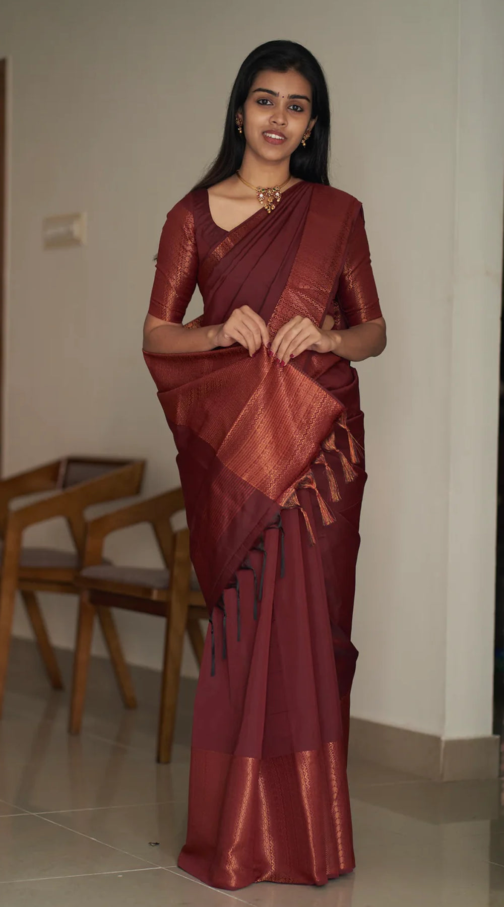 Nakshatra Maroon (Big Border)