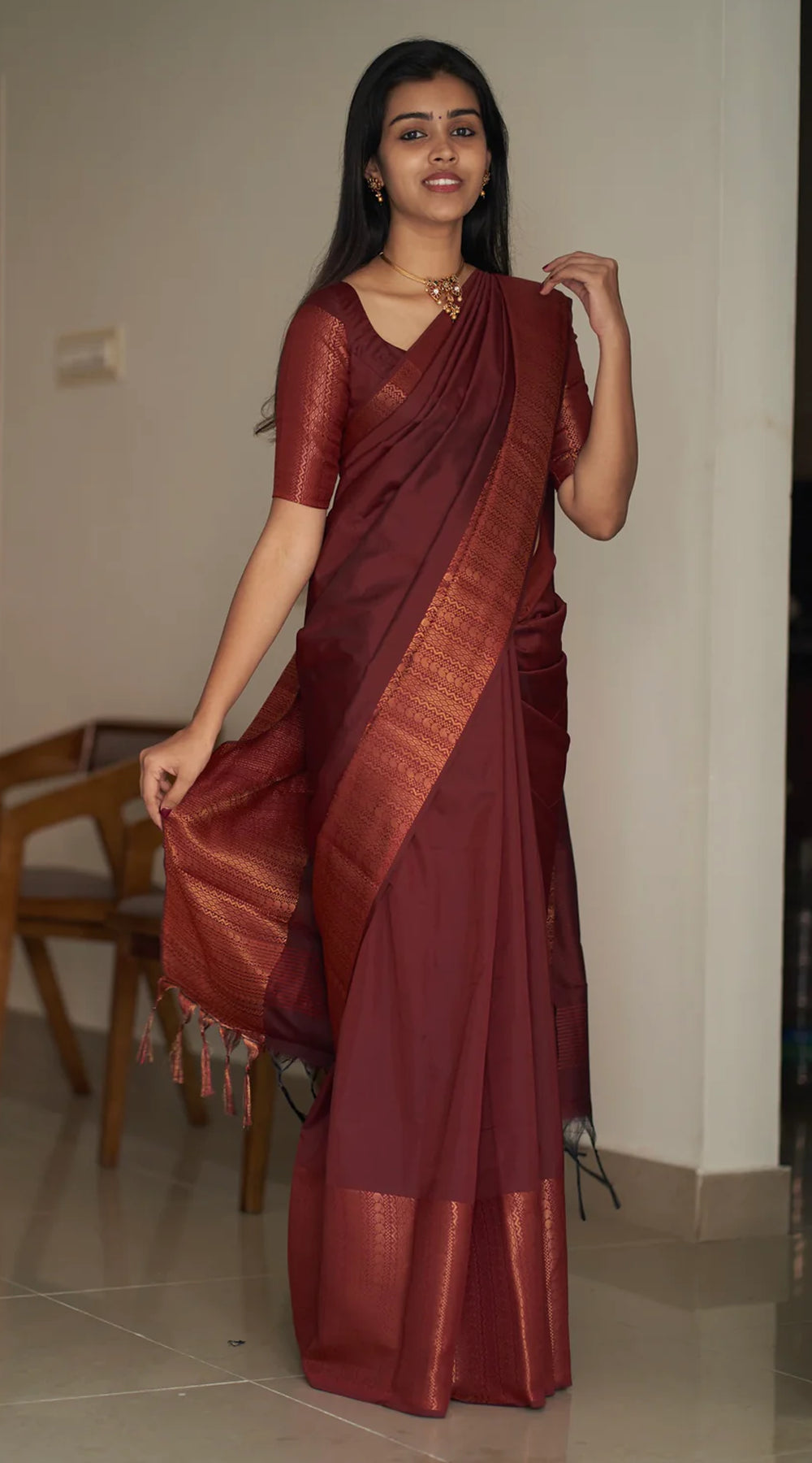 Nakshatra Maroon (Big Border)