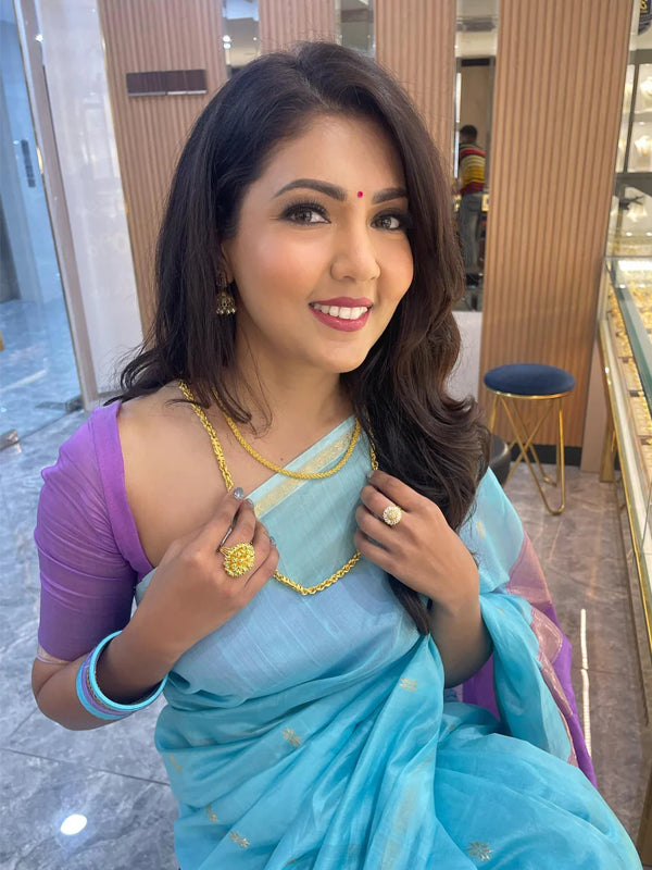 Nithya R V (Ethnic Sky Blue)