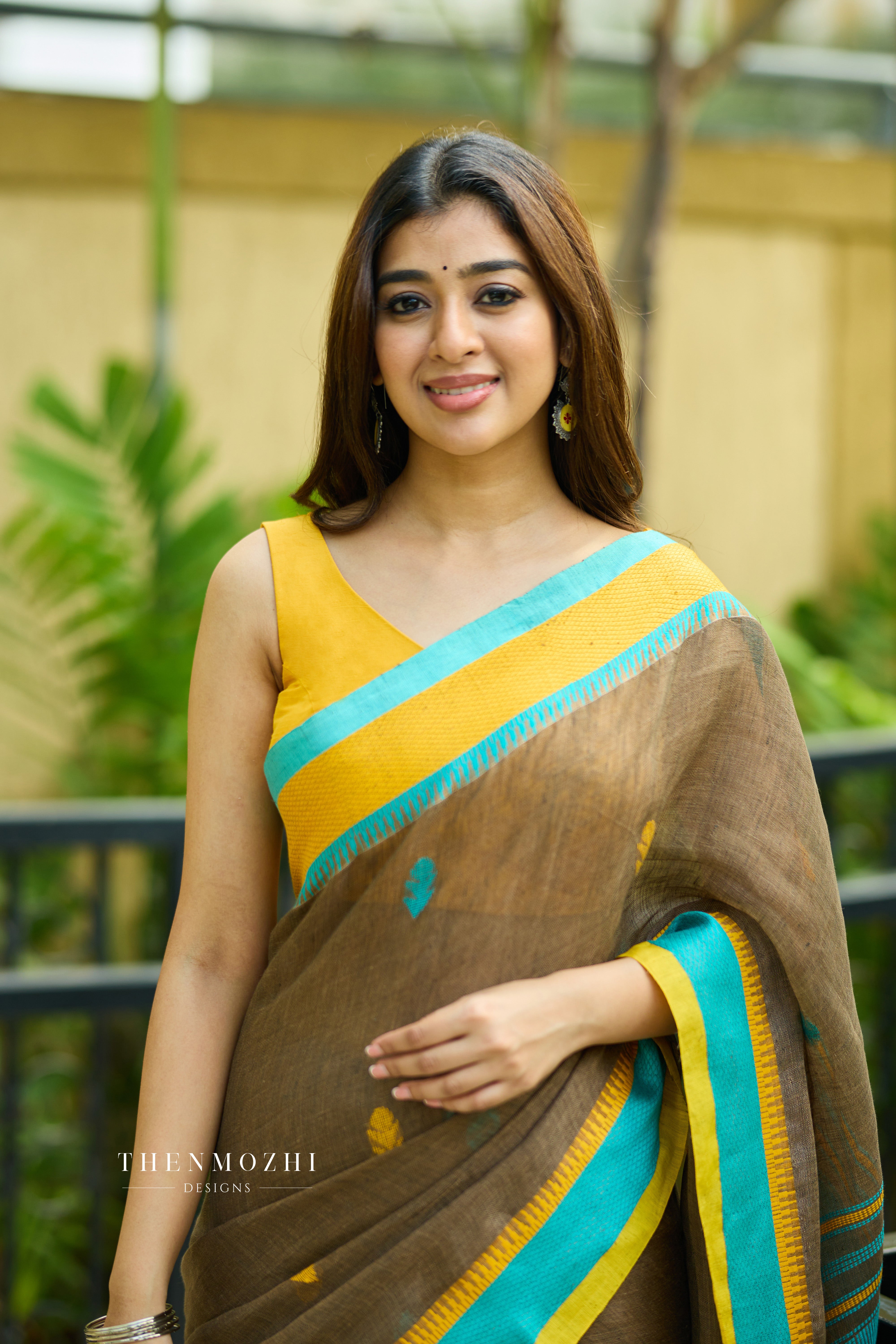 Yellow Potli Balls Blouse