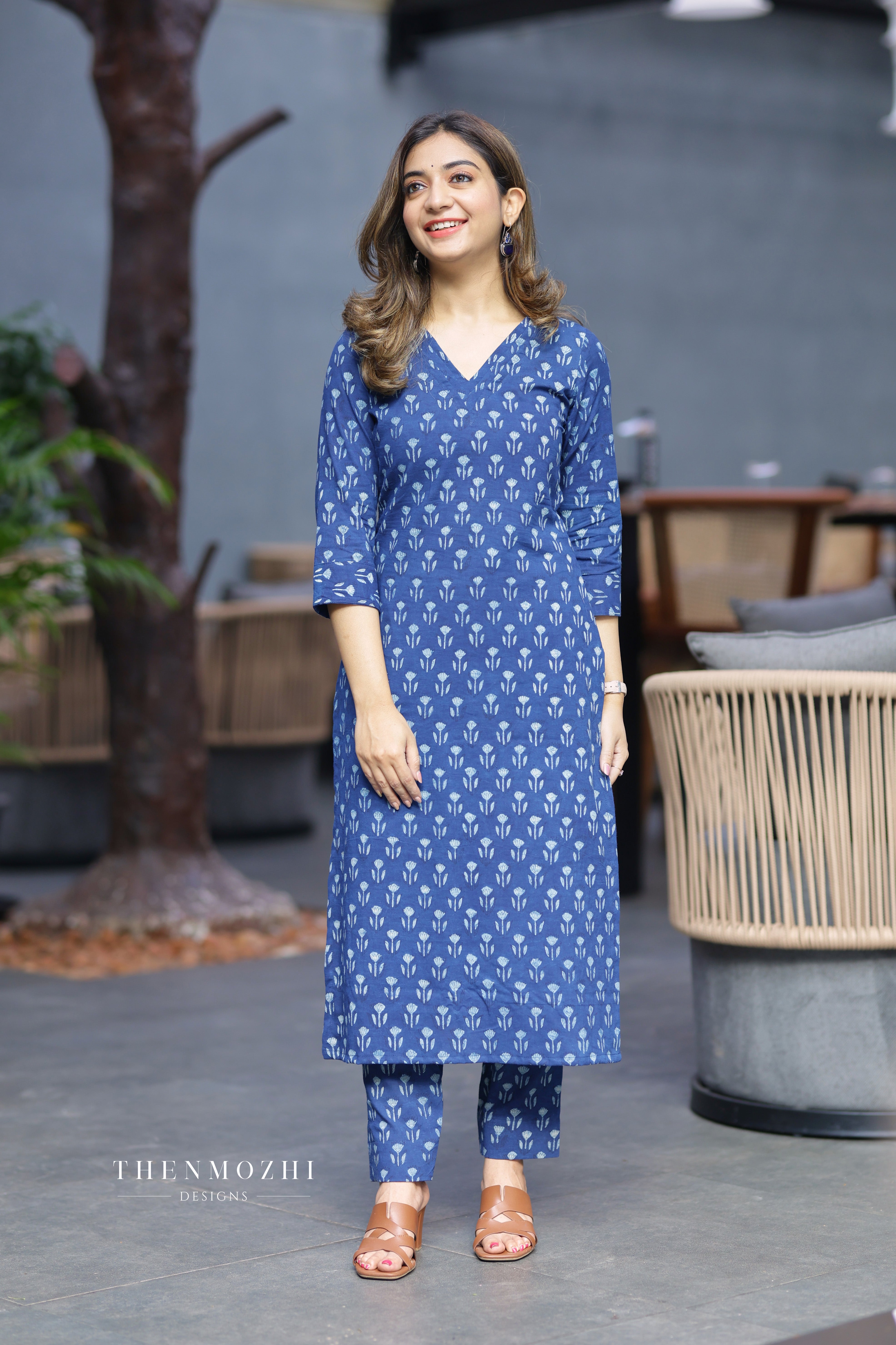 Indigo Printed Co-ord Set