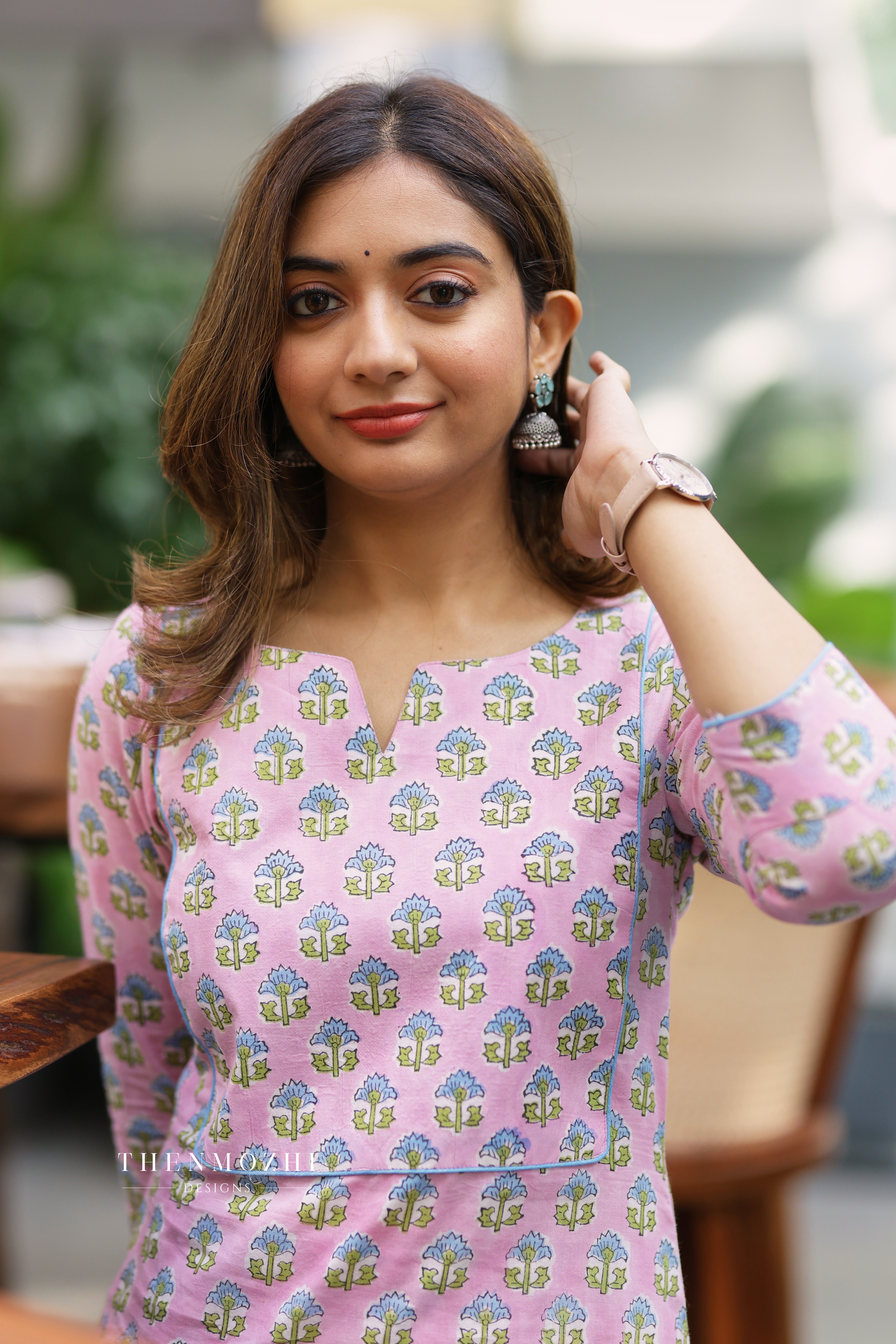 Pastel Pink Printed Co-ord Set