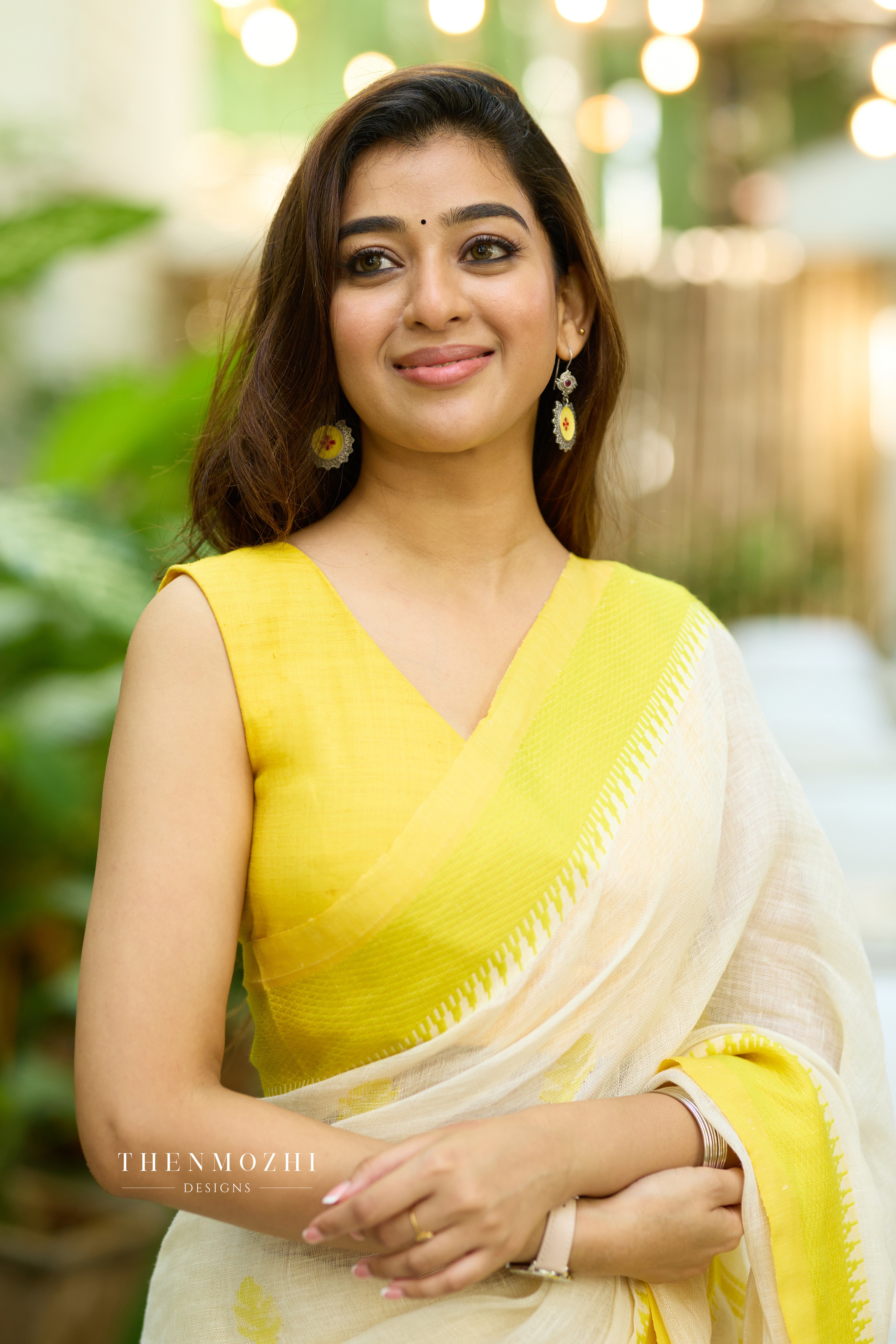 Lemon Yellow Sleeveless Blouse
