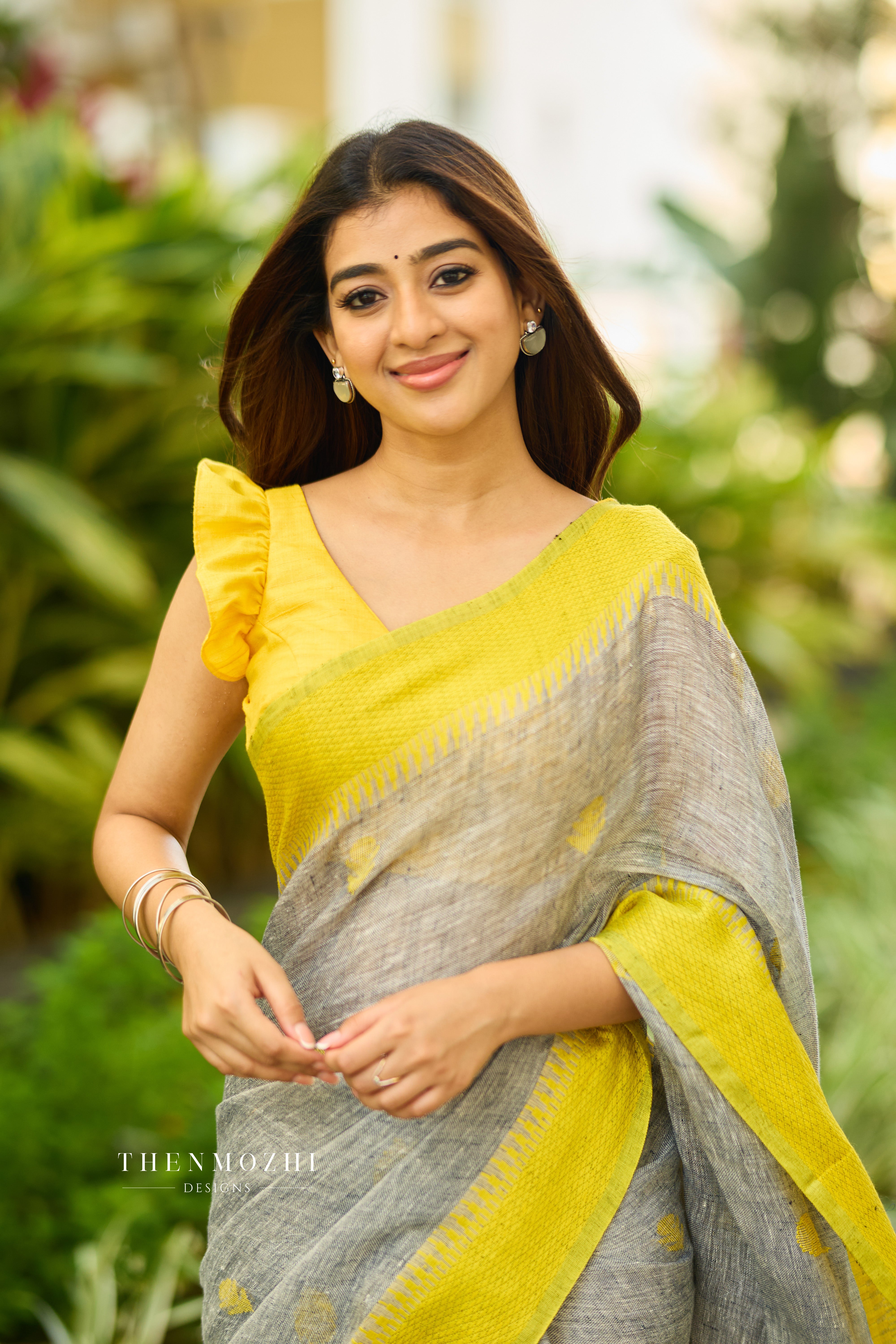 Yellow Sleeveless Blouse