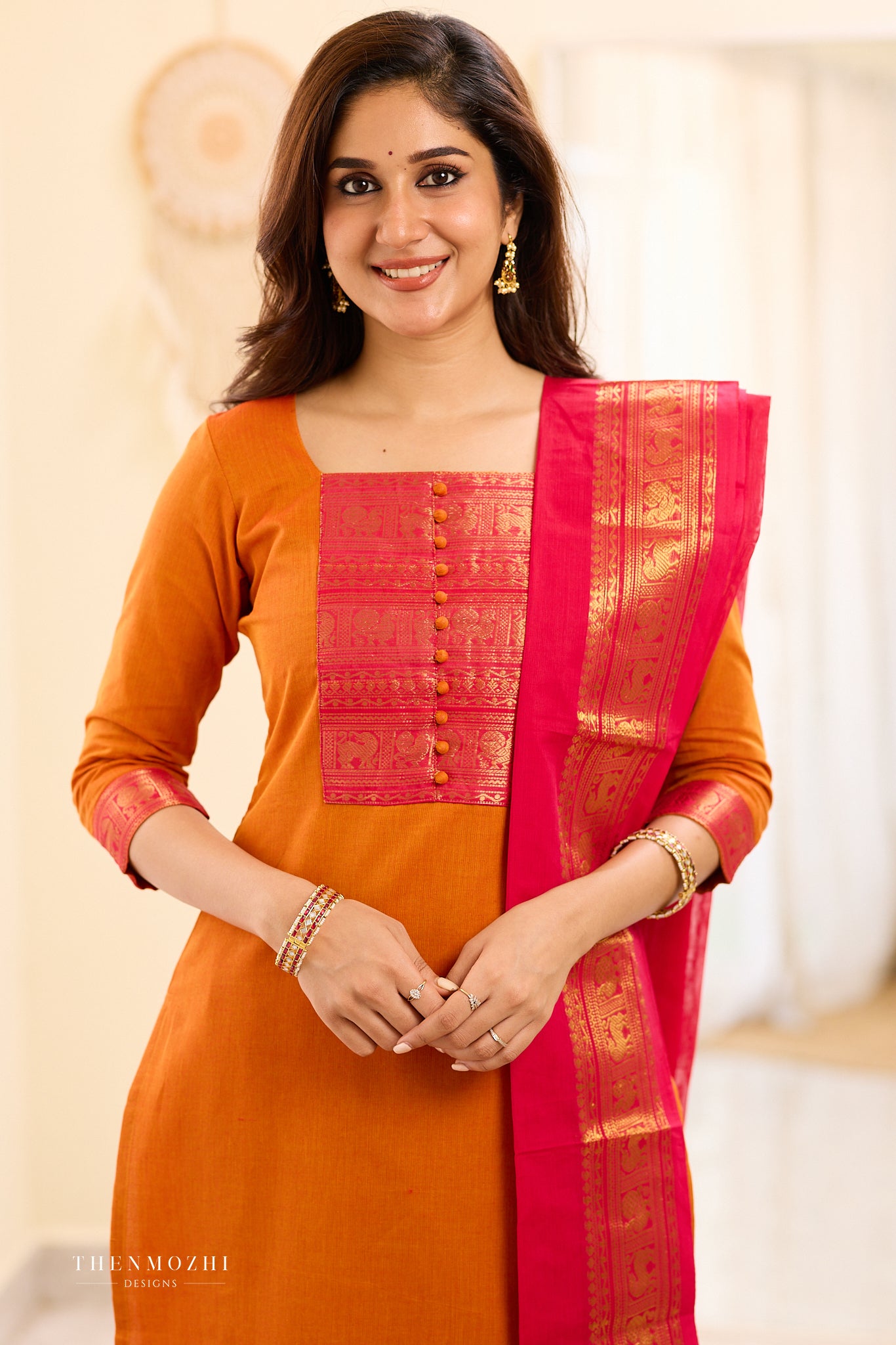 Tangerine Chettinad Salwar