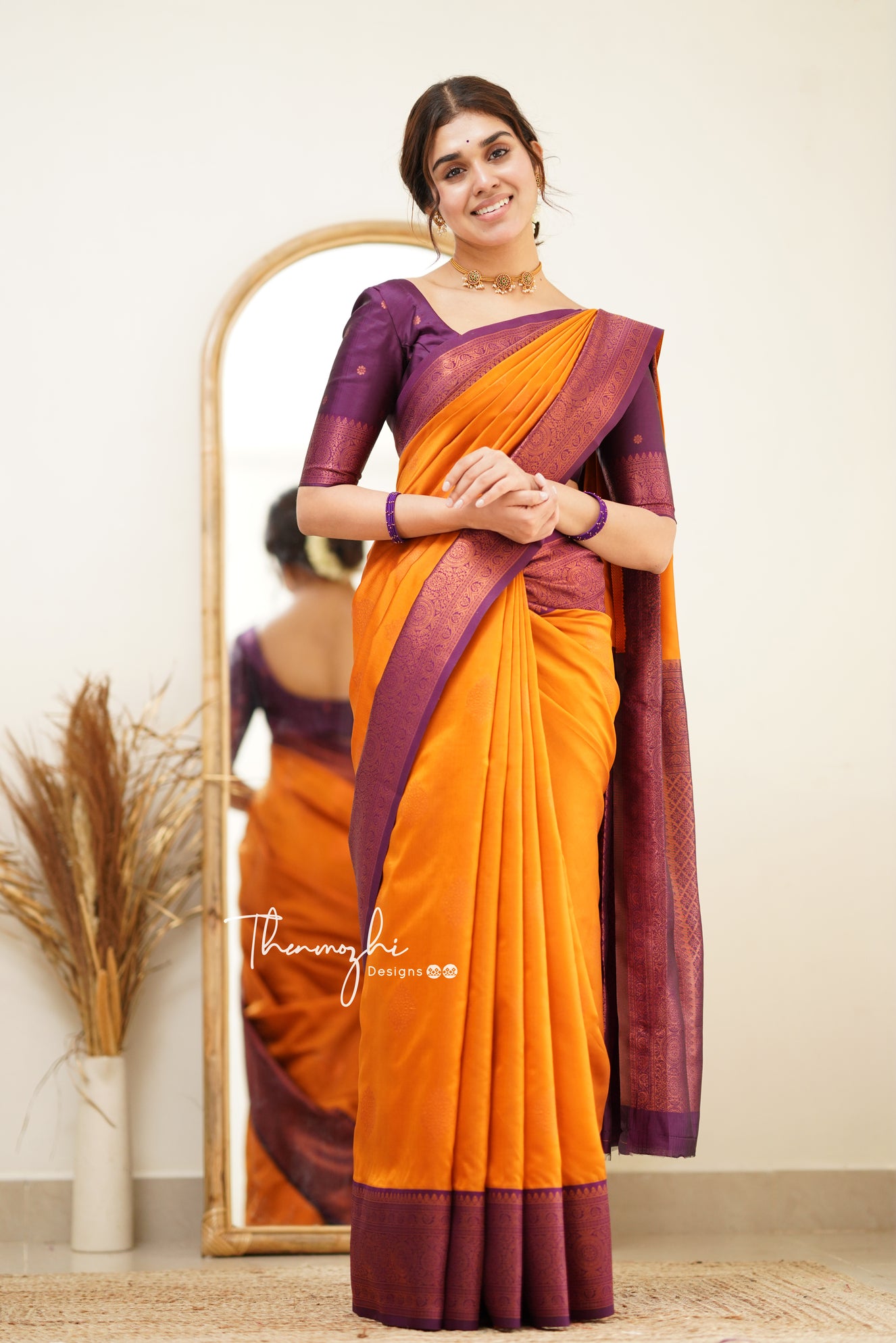 Yellow with Purple Border