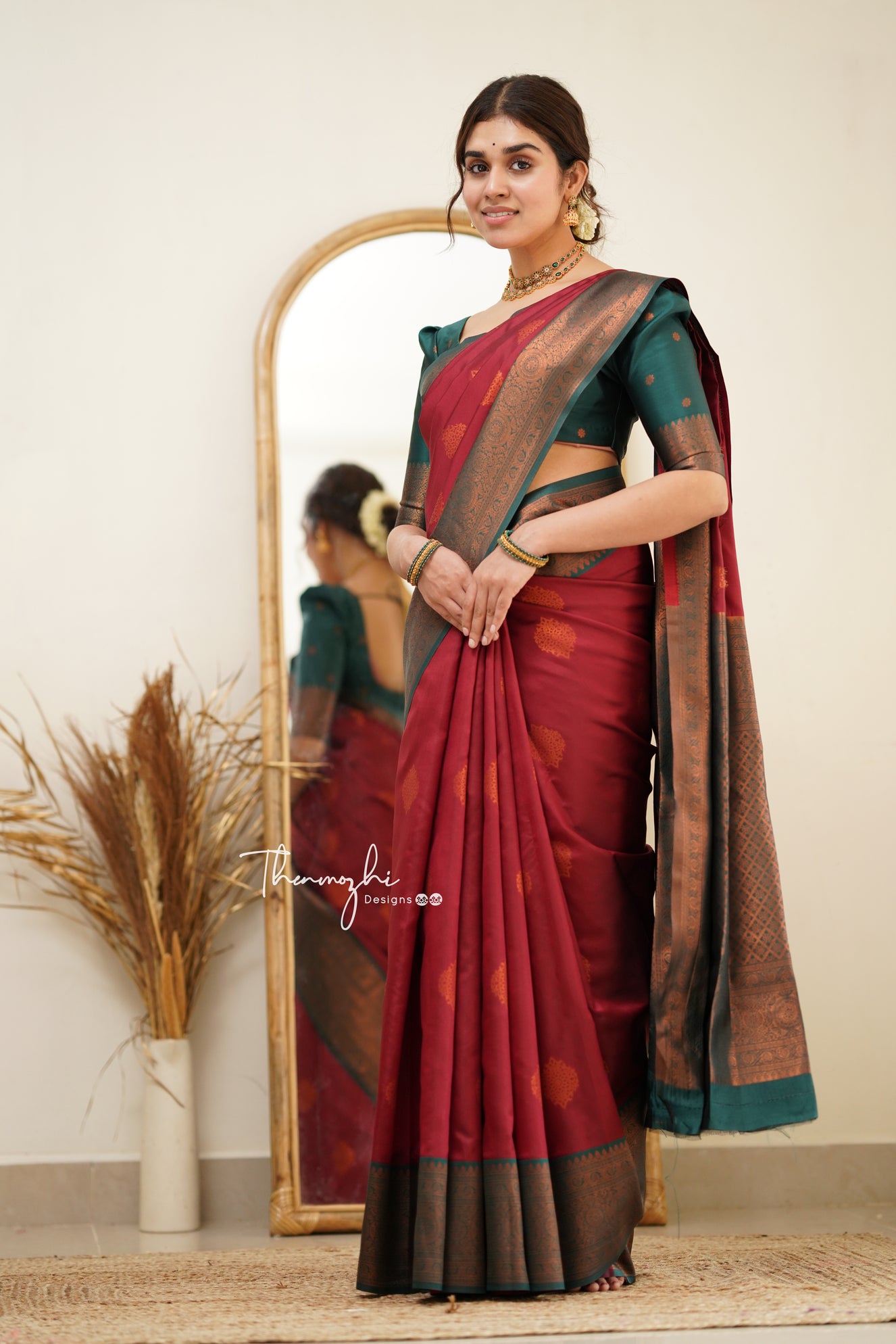 Red with Green Border