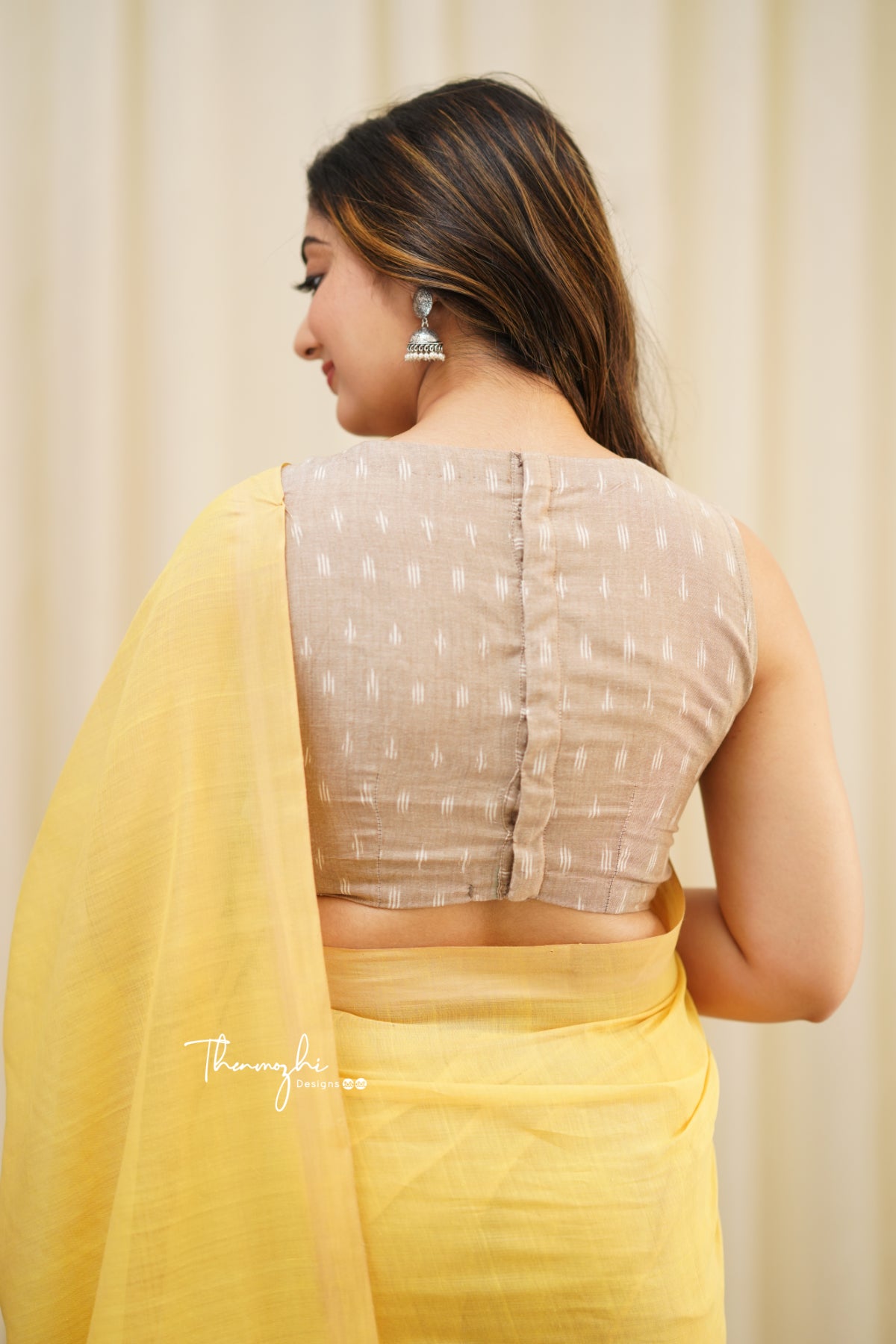 Yellow Canary - Yellow Mangalagiri Plain Cotton Saree