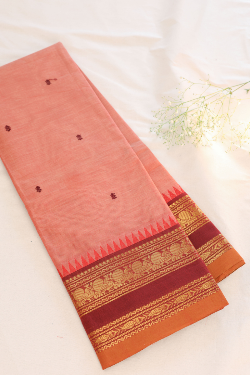 Butta Chettinad Cotton Saree CW259