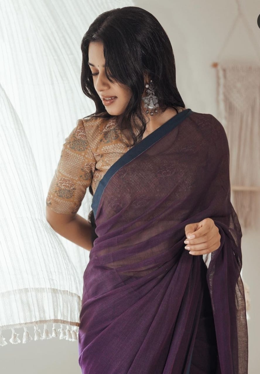 Purple(Soft Cotton)Mirnalini