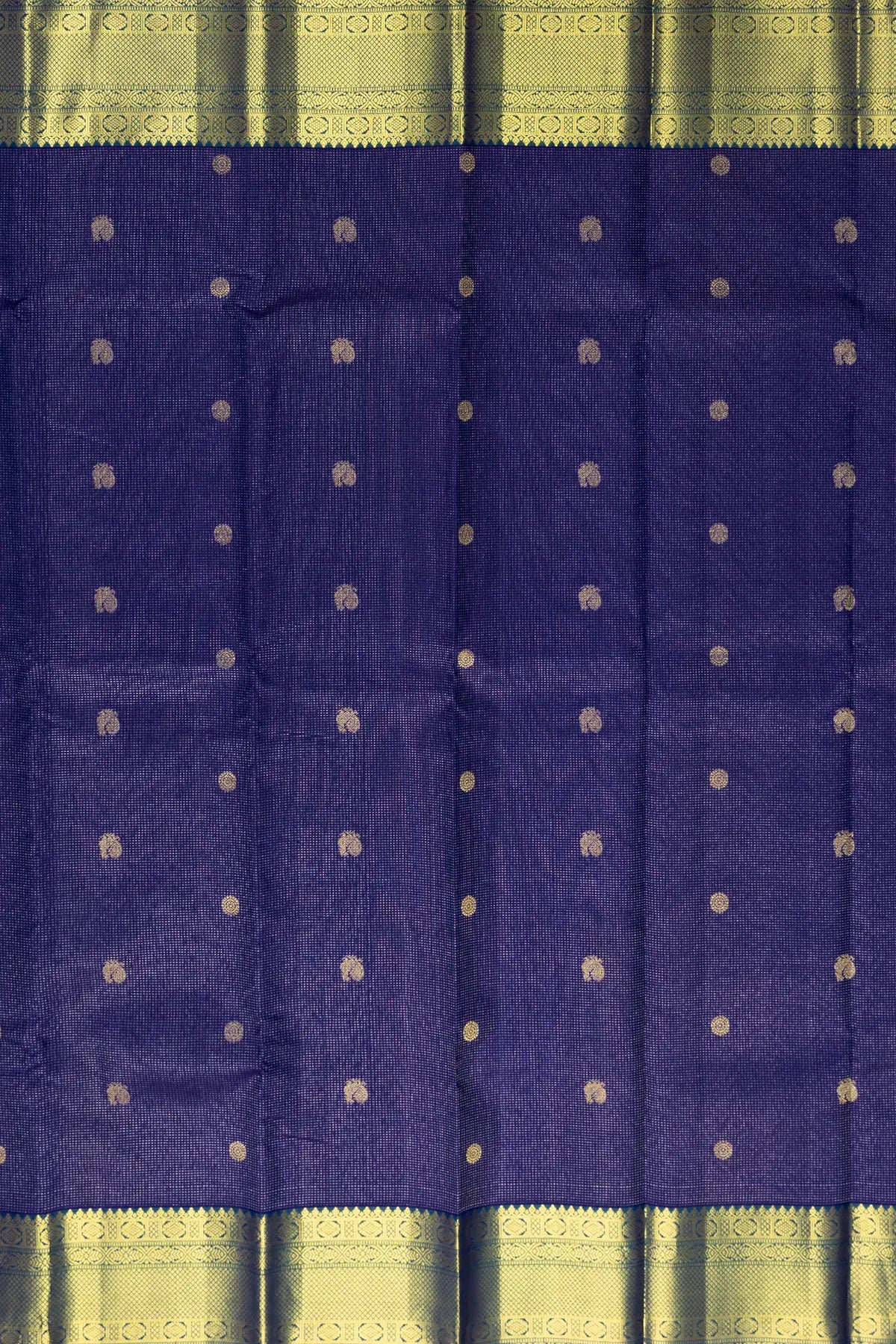 Rich Blue Kanjivaram Pure Silk Saree