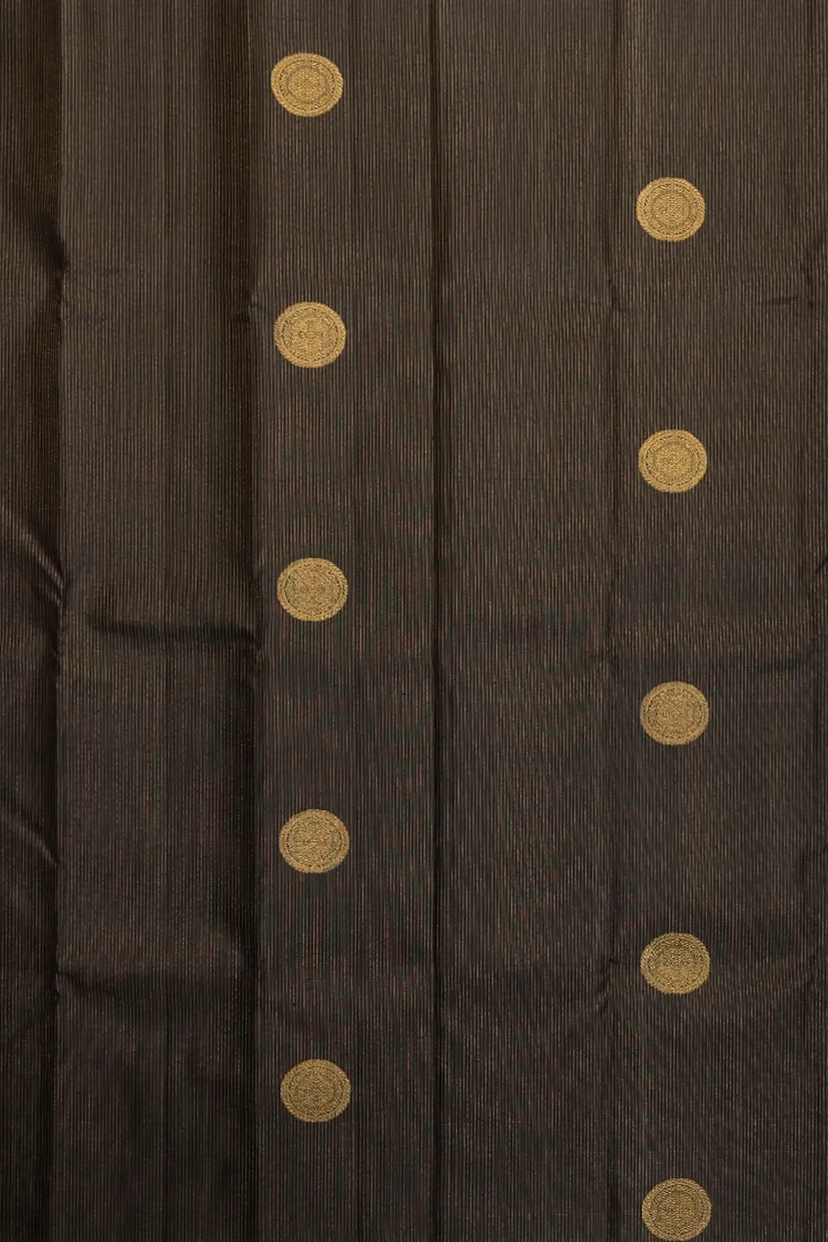 Black Pure Silk Kanjivaram Saree