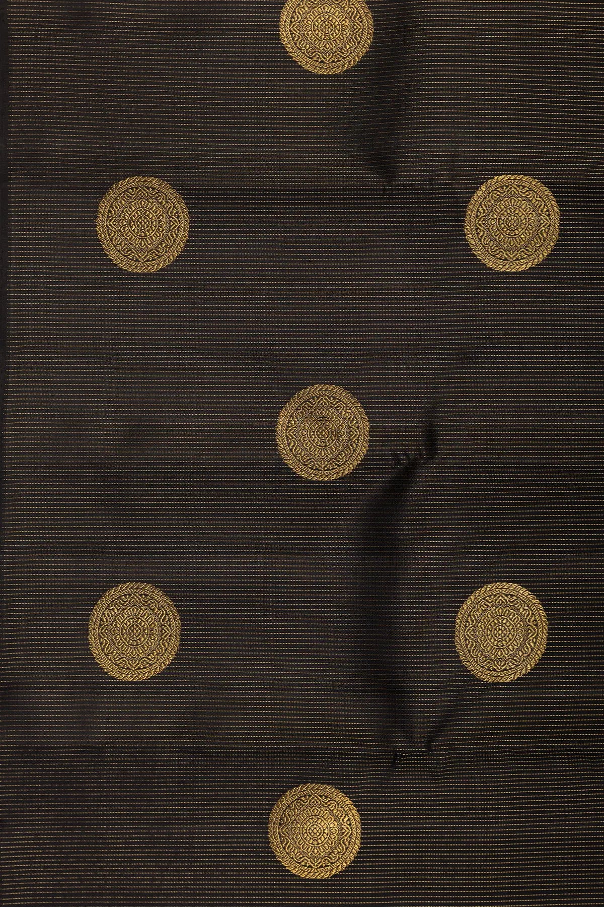 Black Pure Silk Kanjivaram Saree