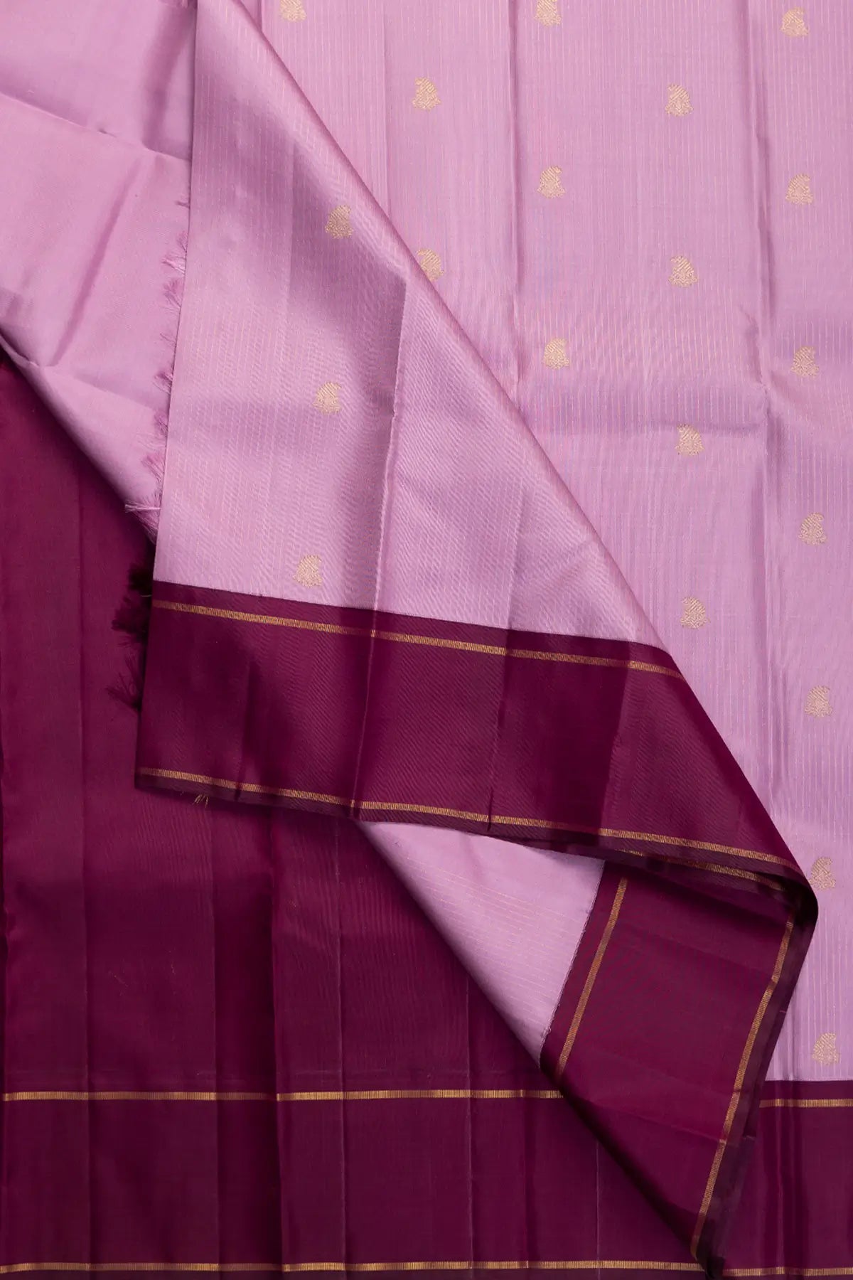 Lilac Kanjivaram Pure Silk Saree