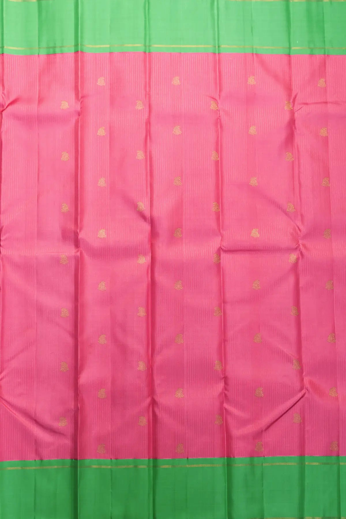 Candy Pink Pure Silk Kanjivaram Saree