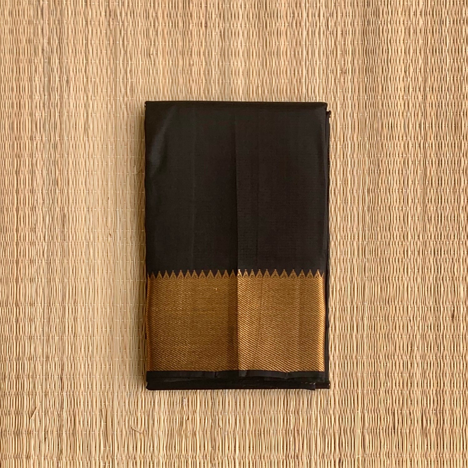 Black Magic - Mangalagiri Silk Cotton Saree