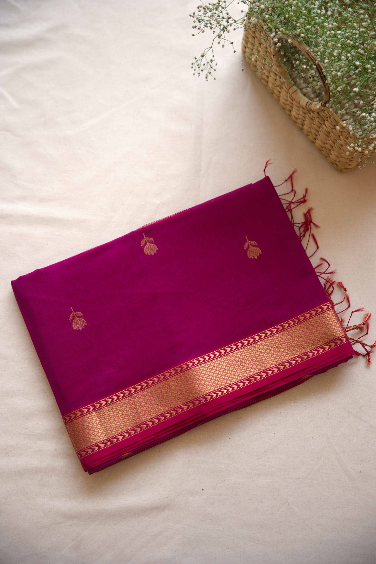 Maheshwari Silk Cotton Saree M048