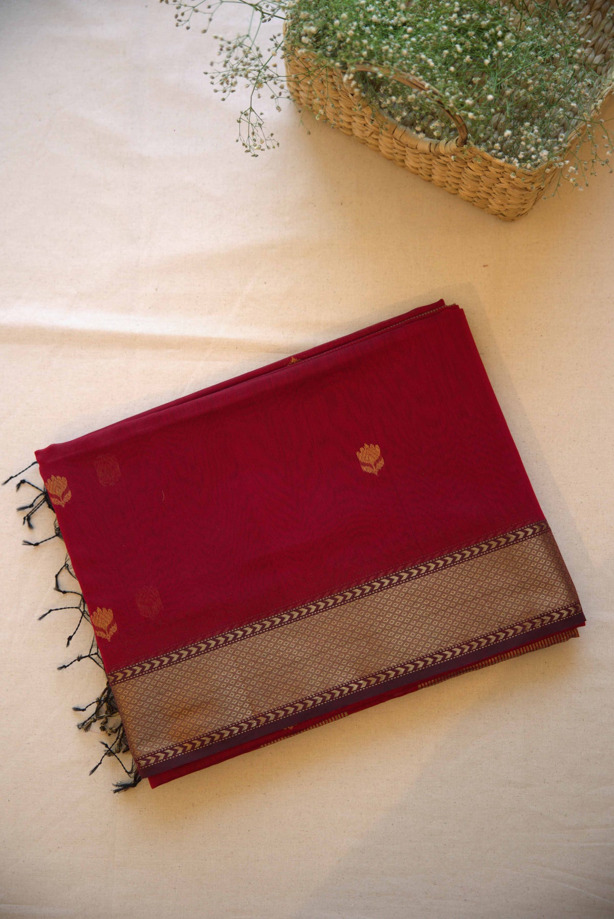 Maheshwari Silk Cotton Saree M069
