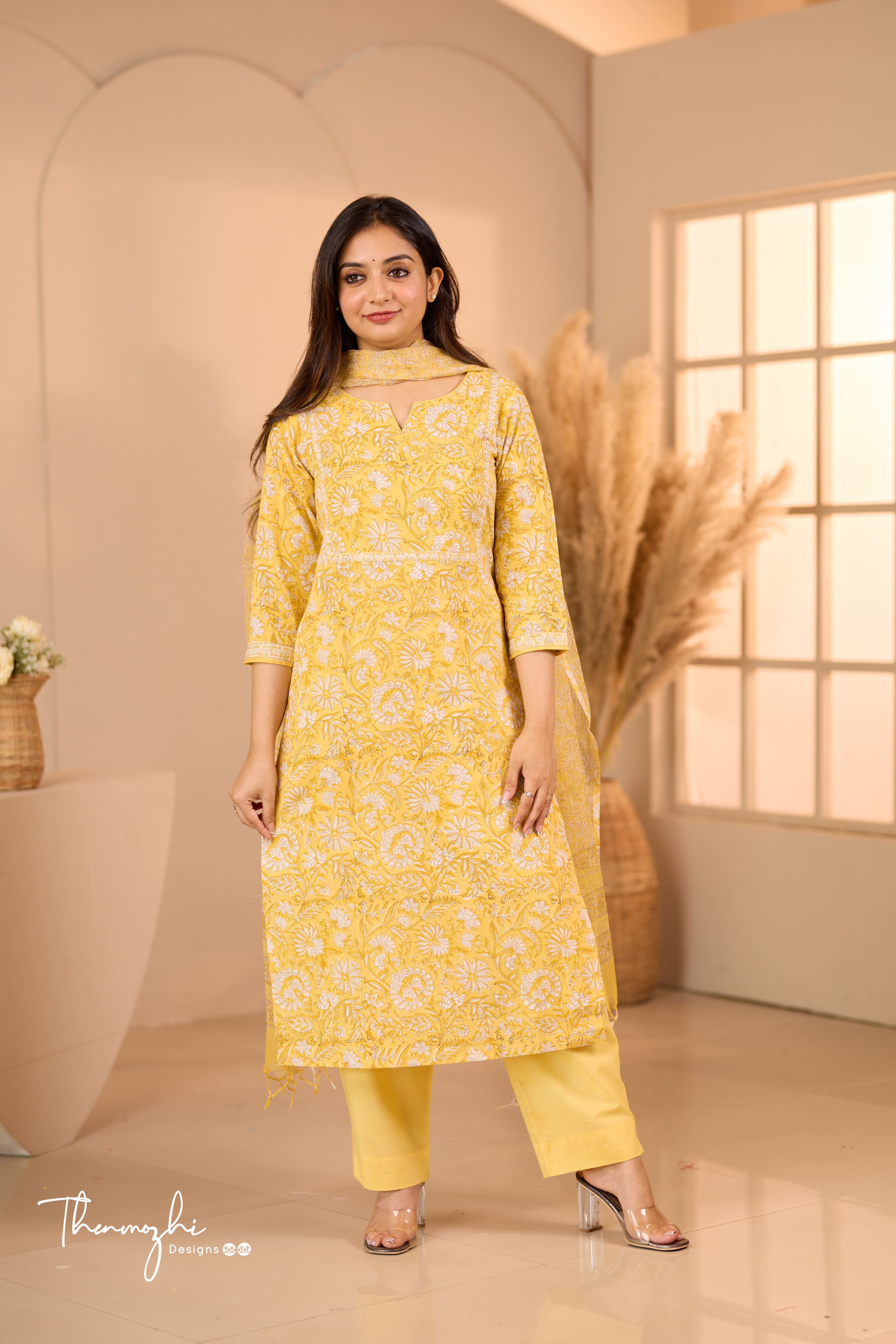 Elegant Cotton Salwar Kameez Suit For Office Wear