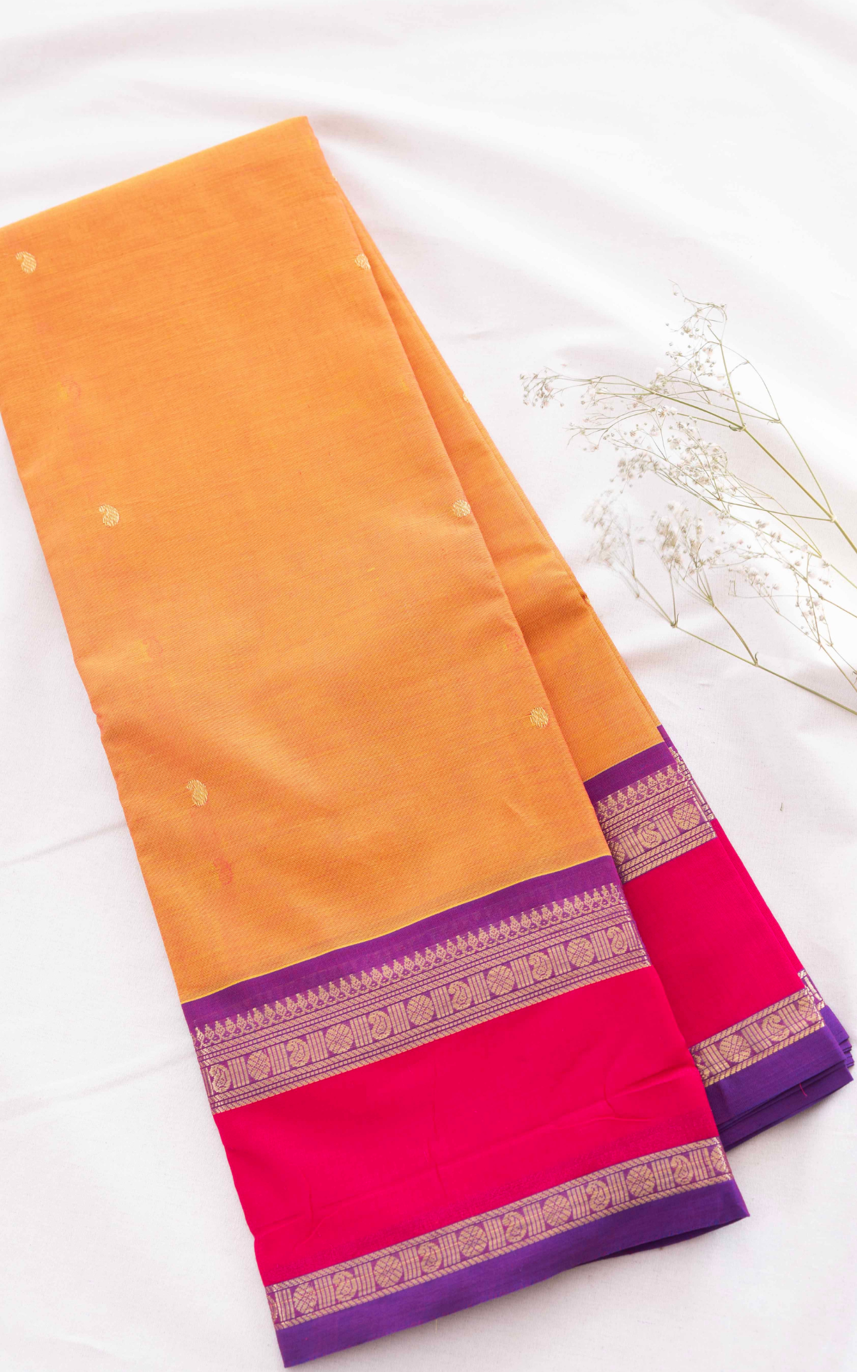 Butta Mercerised Cotton Saree CW547