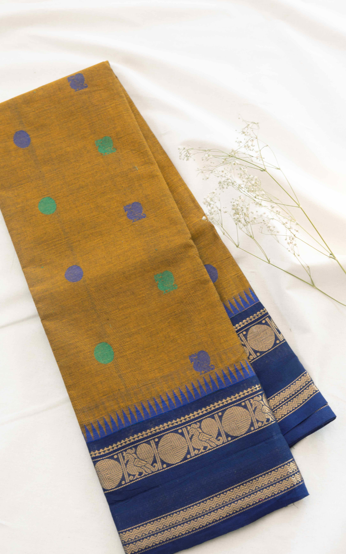 Butta Chettinad Cotton Saree CW549