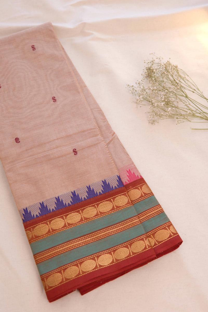 Butta Chettinad Cotton Saree CW421