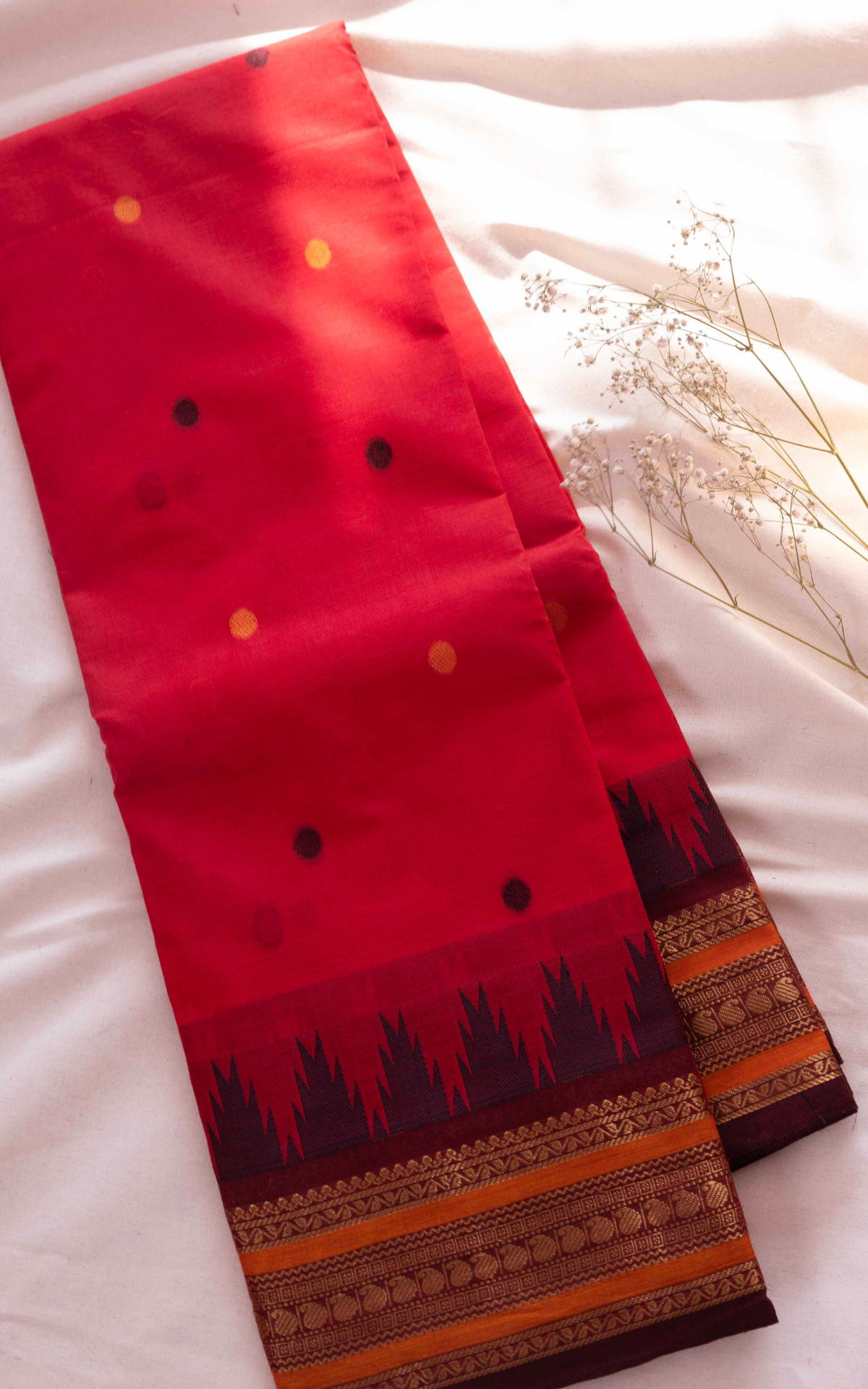 Butta Chettinad Cotton Saree CW555