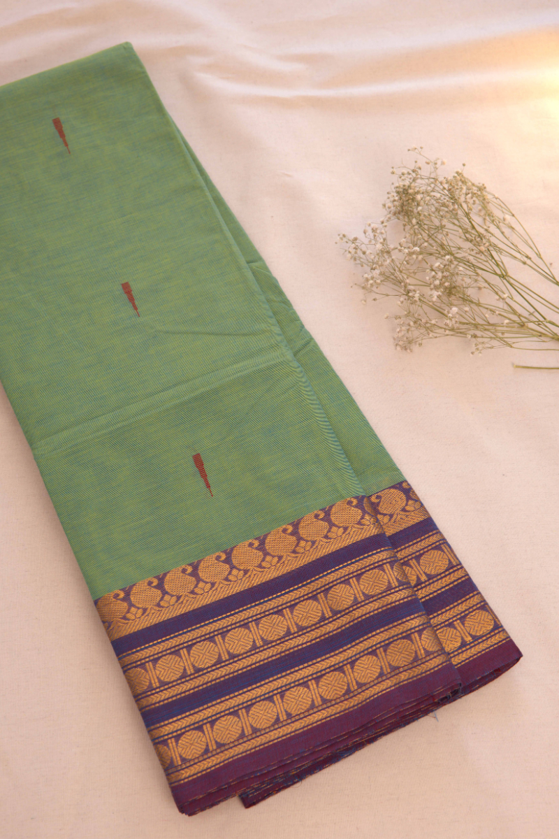 Butta Chettinad Cotton Saree CW395