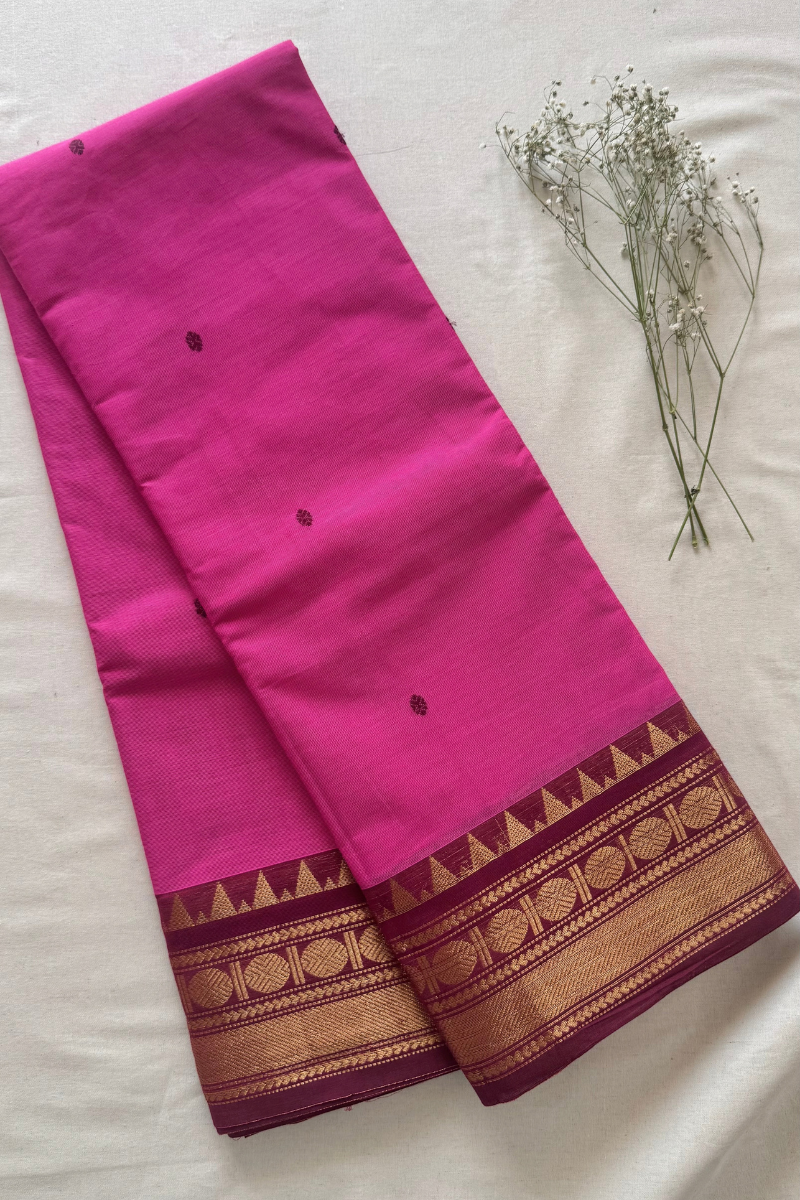 Butta Chettinad Cotton Saree CW243