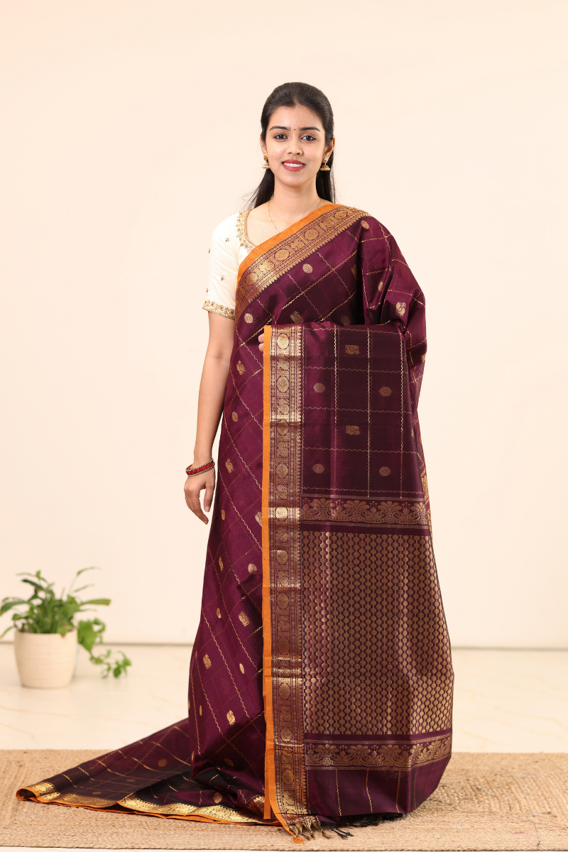 Kanchi Silk Cotton Saree A125