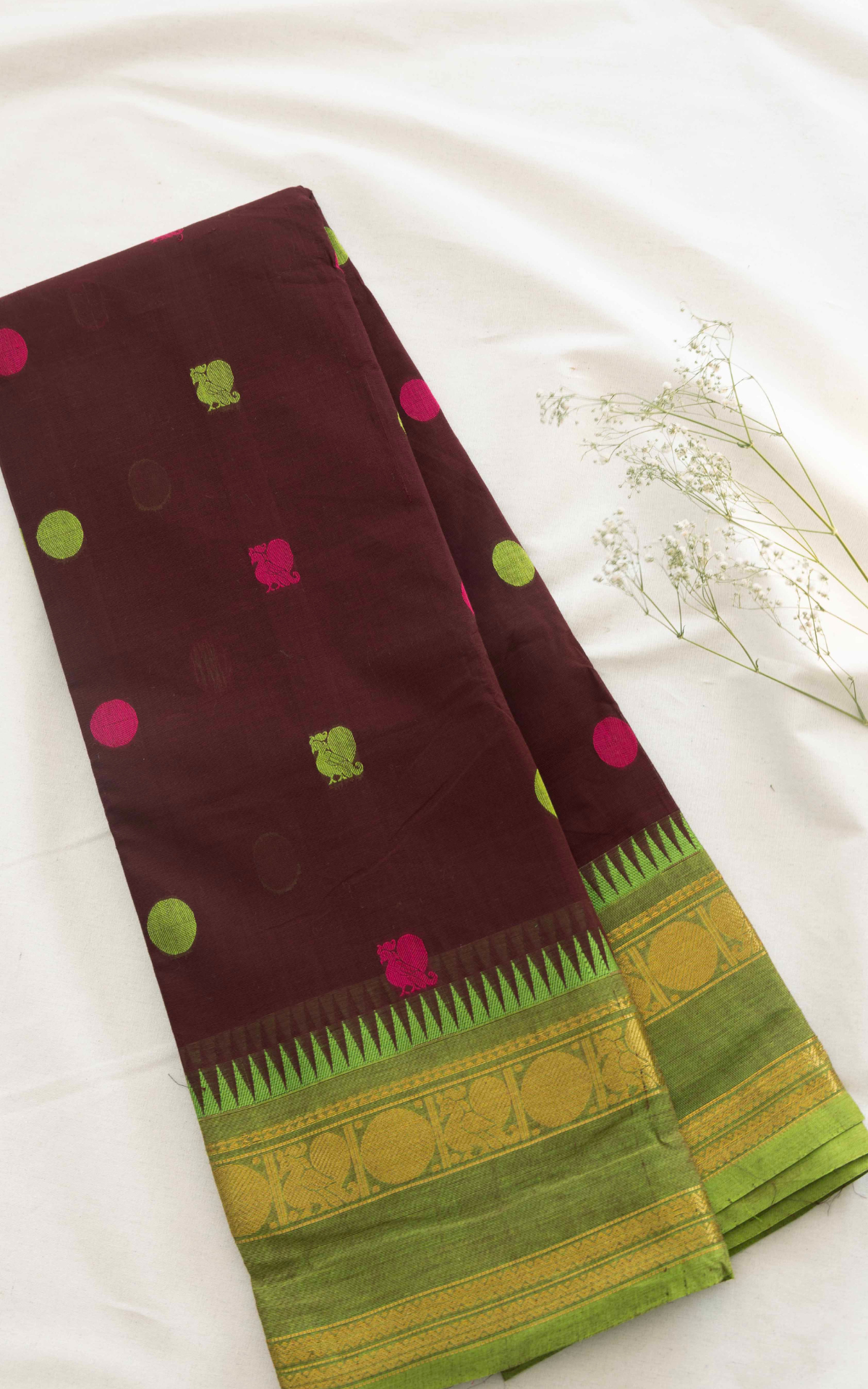 Butta Chettinad Cotton Saree CW571