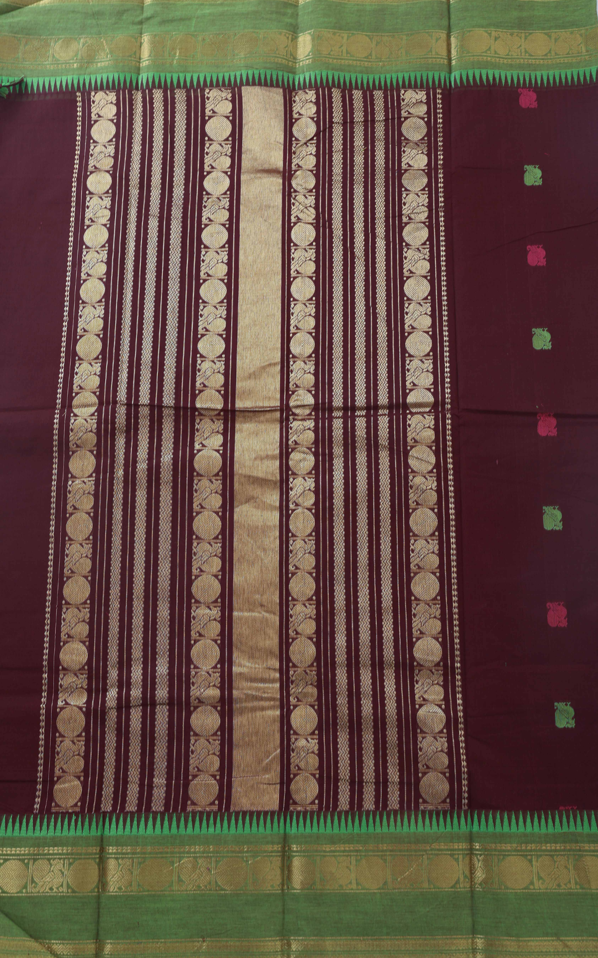 Butta Chettinad Cotton Saree CW571