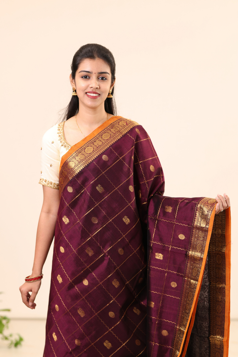 Kanchi Silk Cotton Saree A125