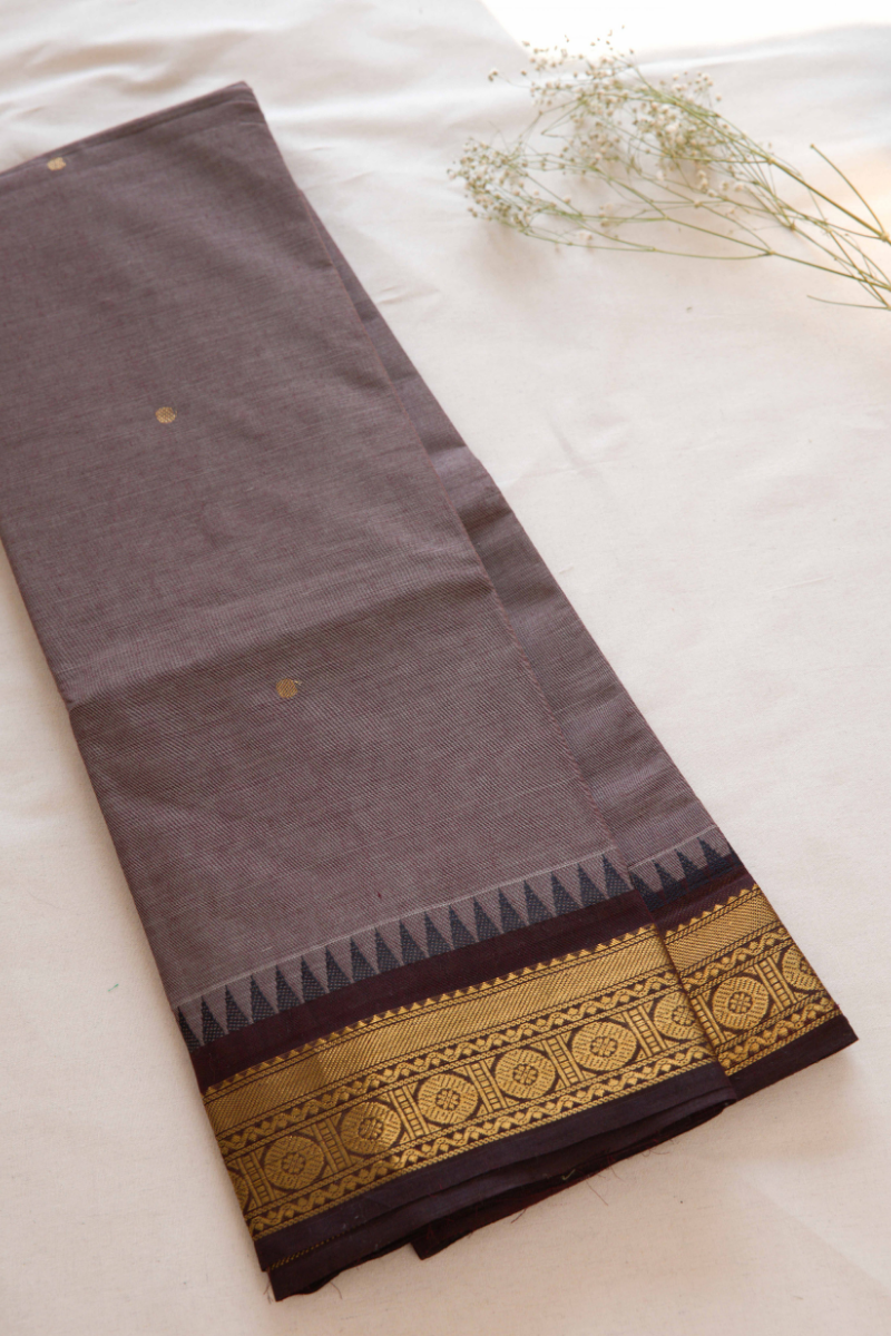 Butta Chettinad Cotton Saree CW323