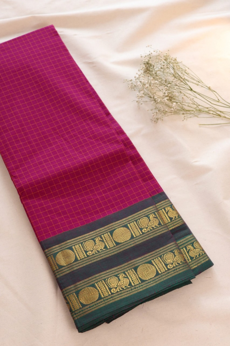 Kattam Chettinad Cotton Saree CW471