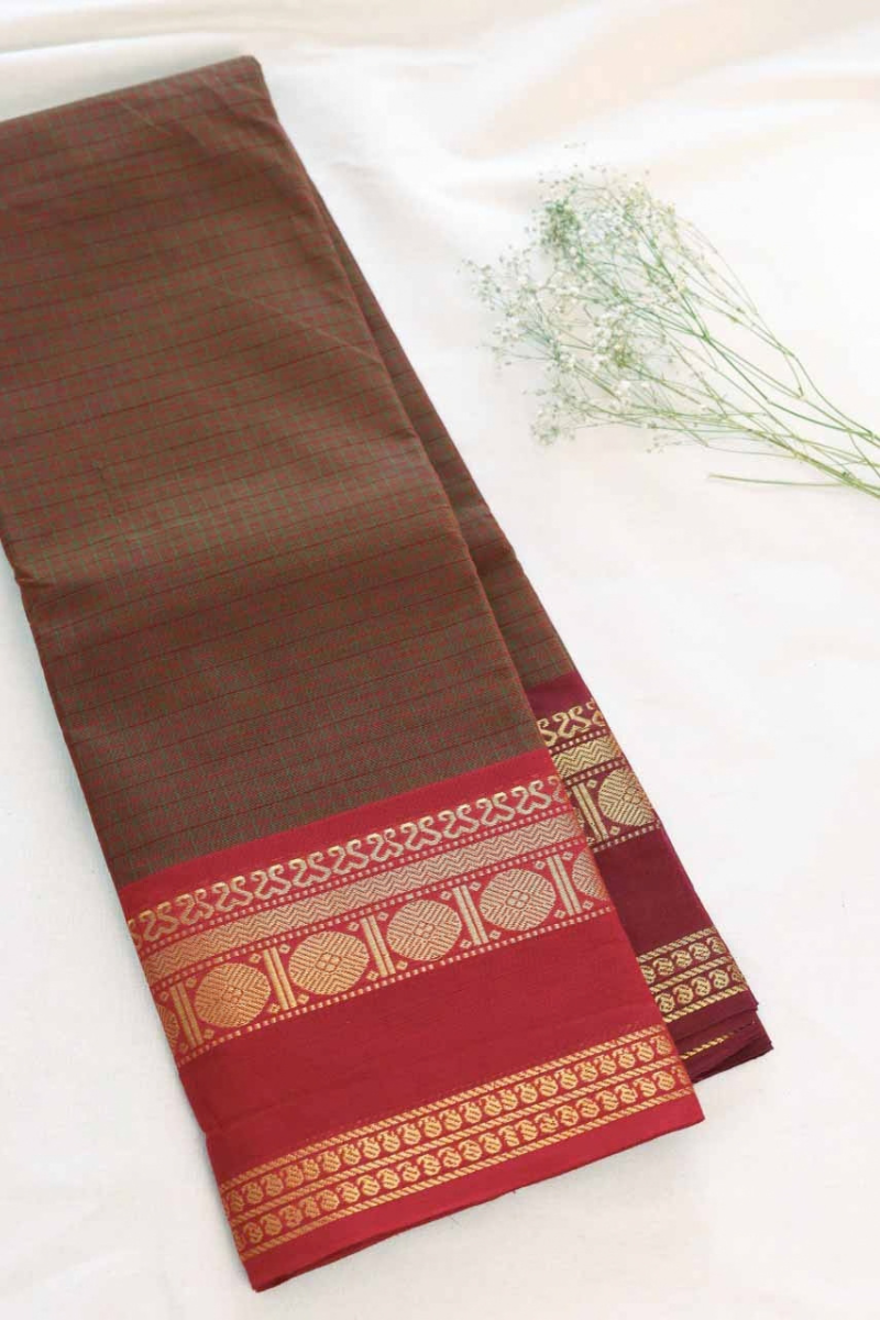 Kattam Chettinad Cotton Saree CW441
