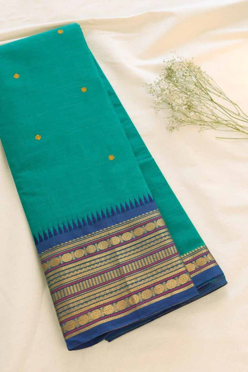 Butta Chettinad Cotton Saree CW443